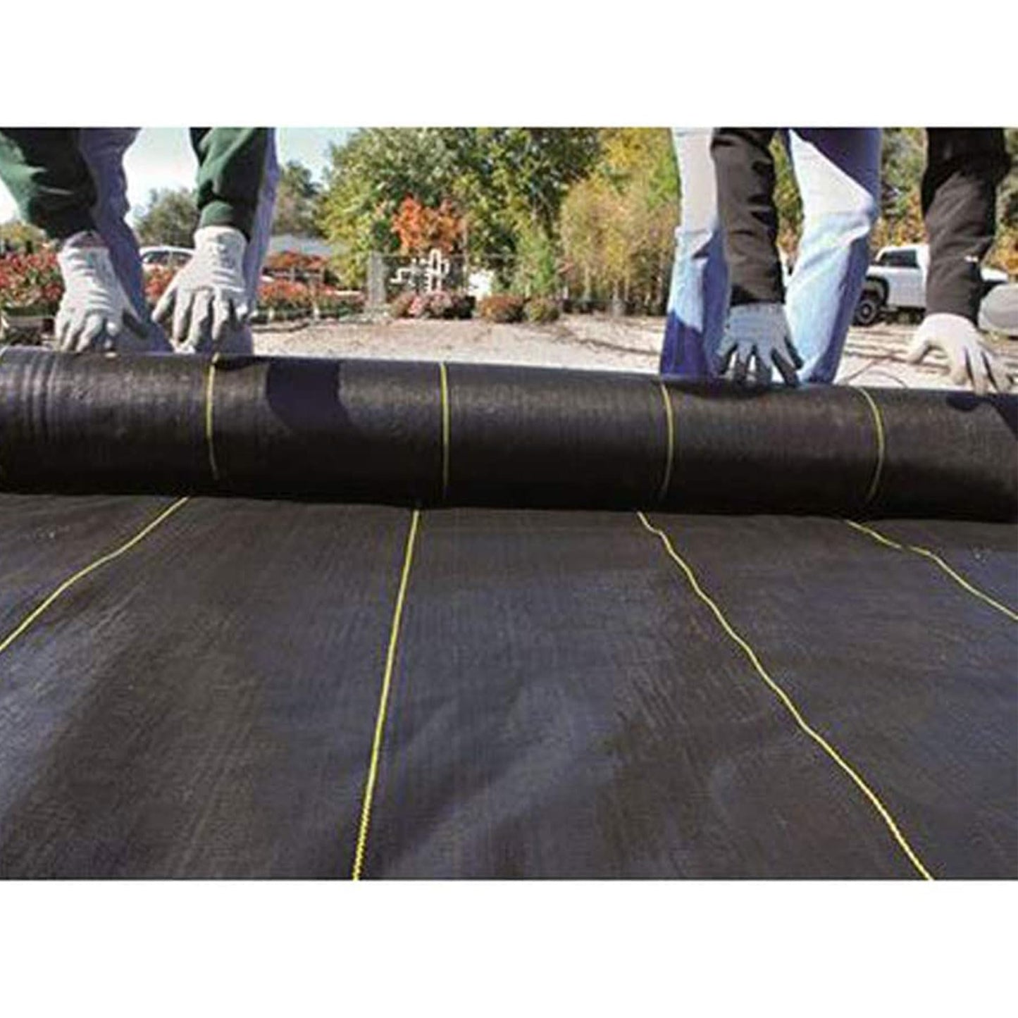 Dewitt Sunbelt Weed Barrier Fabric 3.2 oz, 6 x 300 Feet – Heavy-Duty Ground Cover Mat for Greenhouse Floors, Garden Rows, Raised Beds, Yard Gardening, and Outdoor Landscape Protection