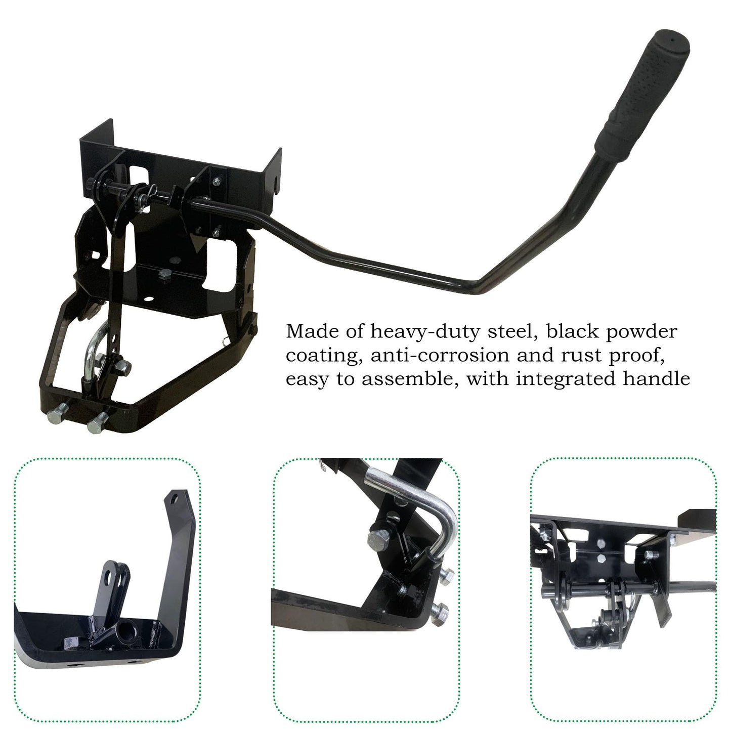 SUONE 585607901 Garden Tractor Sleeve Hitch Attachment Rear Mount Compatible with Husqvarna Craftsman T200 T300 Series for with 23" Or Larger Rear Tires Cub Cadet Riding Lawn Mower Tractors