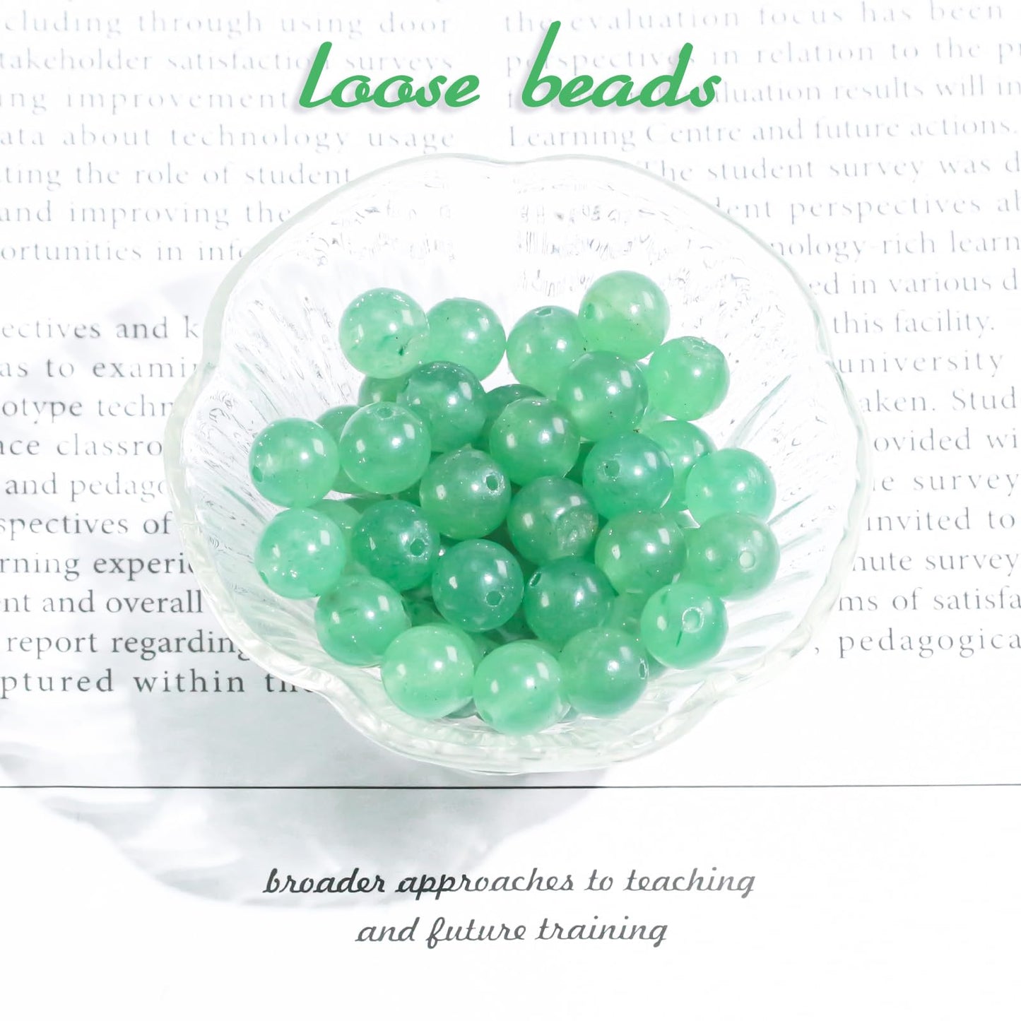 4mm Natural Gemstone Round Green Aventurine Beads for Jewelry Making Stone Beads for Bracelets Necklace Earrings Making Supplies (15"/Strand)