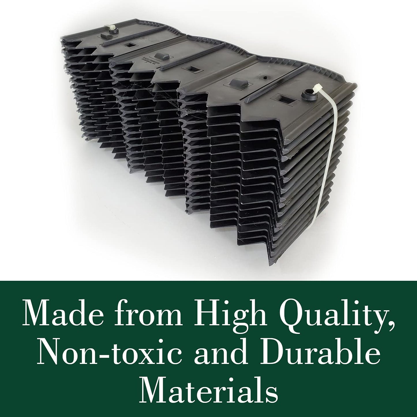 Dalen HammerEdge Pound in Edging - 16 Durable Interlocking Pieces -18 feet of Coverage - Made in USA - Easy to Install - 1 Pack
