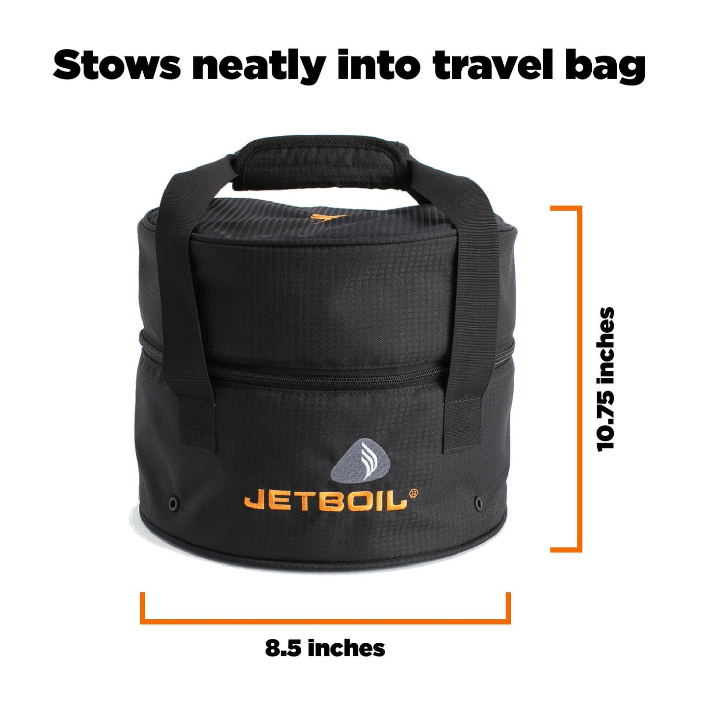 Jetboil Genesis Basecamp Camping and Overlanding Stove Cooking System with Camping Cookware Orange