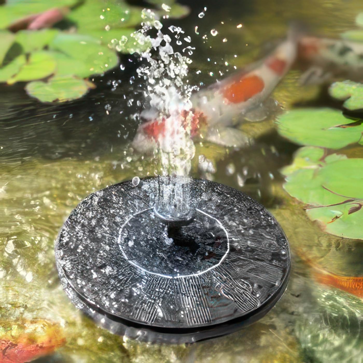 Solar Fountain, Solatec Solar Powered Bird Bath Fountain Pump 1.3W Solar Panel Kit Water Pump,Outdoor Watering Submersible Pump for Pond, Pool, Garden, Fish Tank, Aquarium