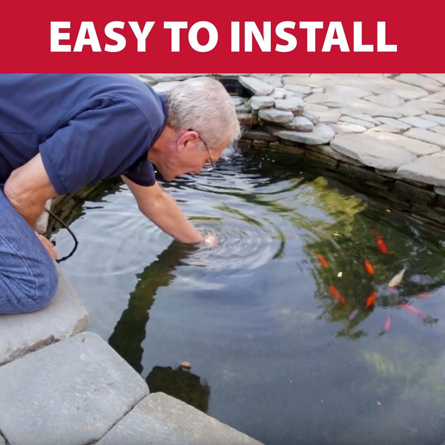 The Pond Guy MagFlo High-Efficiency Compact Pump for Small Water Gardens, Quiet Multi-Purpose System for Waterfalls, Fountains or Spitters, 1340 GPH