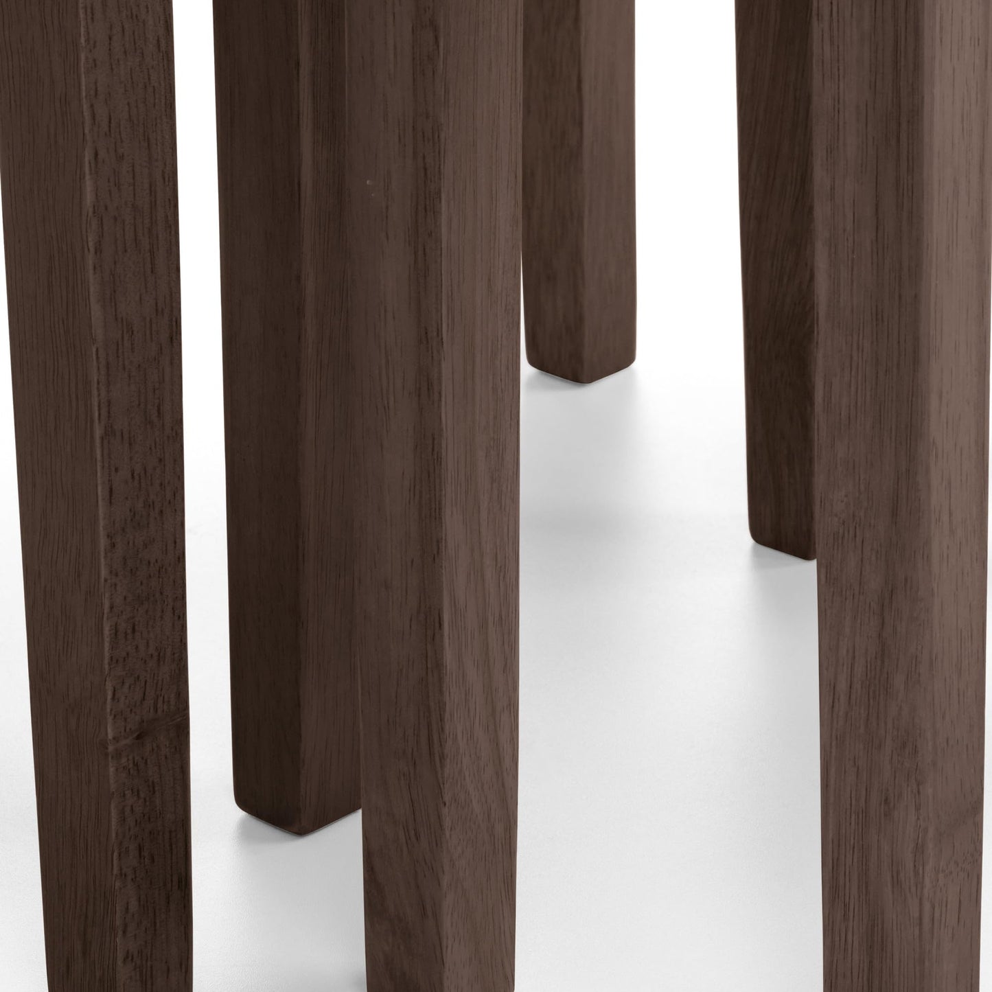 Julian Bowen Cleo Nest of Tables Set of 3, Nesting Oak Side Table for Living Room, Stackable Side Table for Small Spaces, 46 x 48 x 33 cm - Walnut Effect
