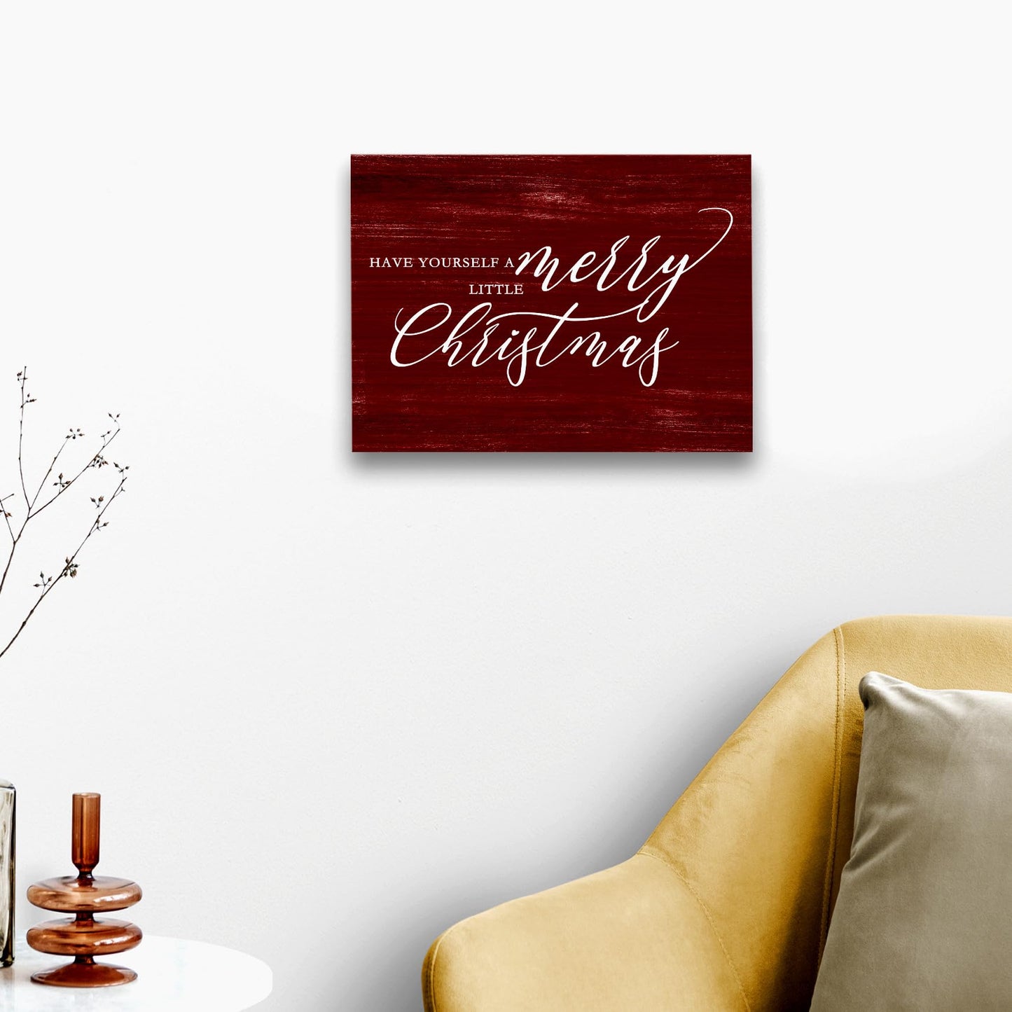 WODMIS Christmas Wall Decor Framed Canvas Wall Art,Wall Art For Living Room,Merry Christmas Sign Canvas Wall Art Home Decorations For Home Living Room,Christmas Signs Wall Decor 11x14