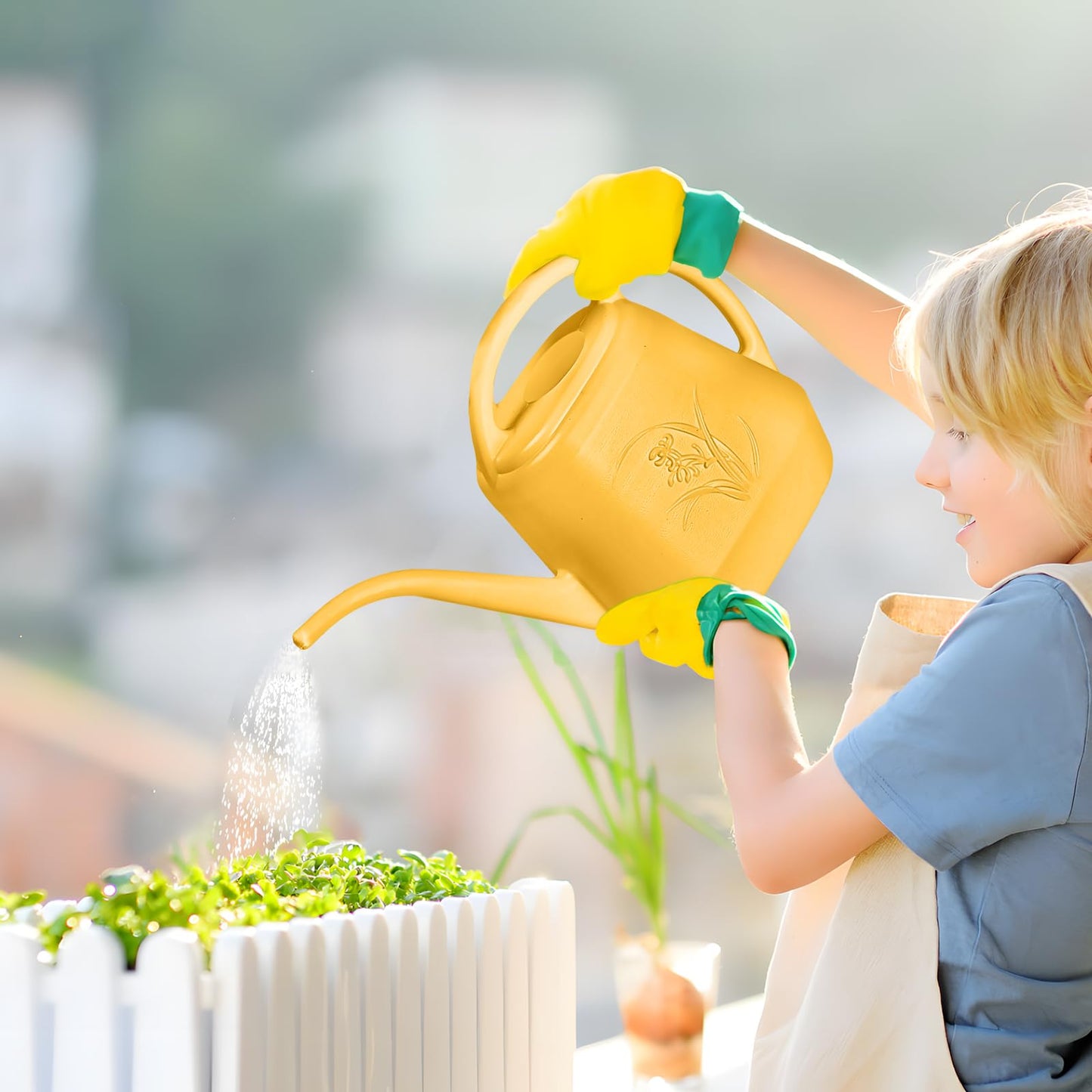 UFANME Watering Can - for Home Plant Garden - 1/2 Gallon - Orange