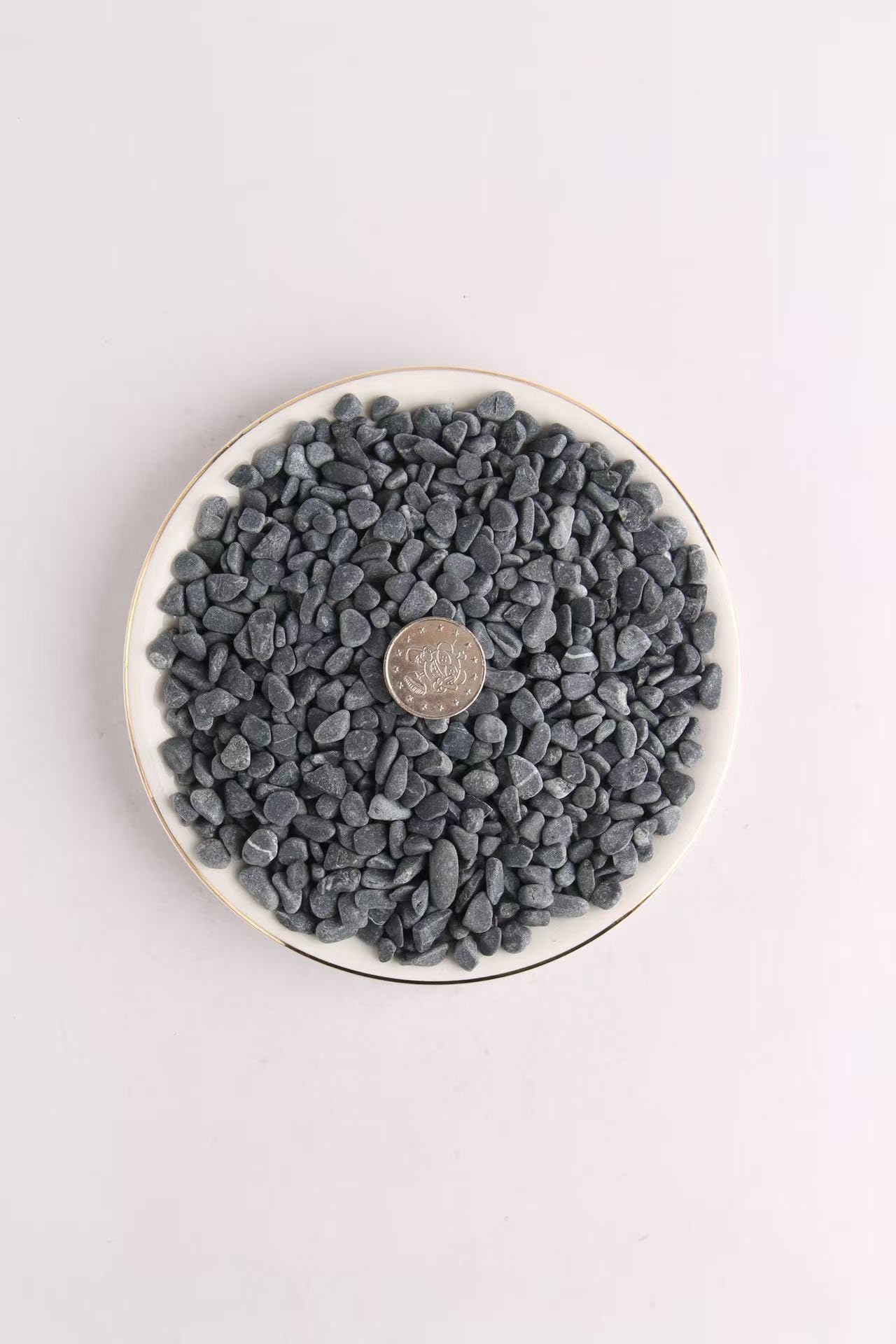 ScapeStone Decorative Polished Pebbles, 1/5 Inch Natural River Rocks, Grey Stone, for Succulent, Cactus, Plants, Vases, Aquariums, Terrarium, Outdoor Gardening