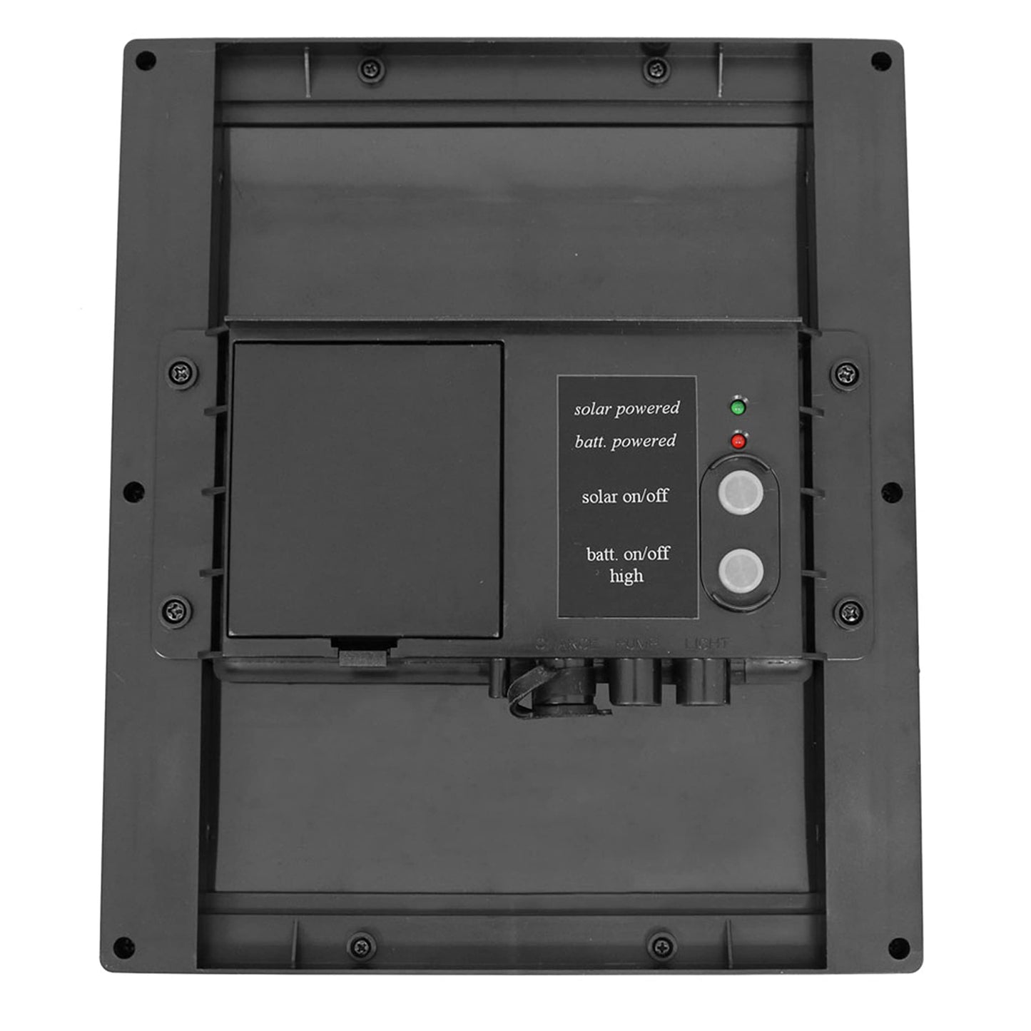 Sunnydaze 65 GPH Solar Pump and Panel Kit with Battery Pack and LED Light - Pool and Fountain Pump - 47-Inch Lift