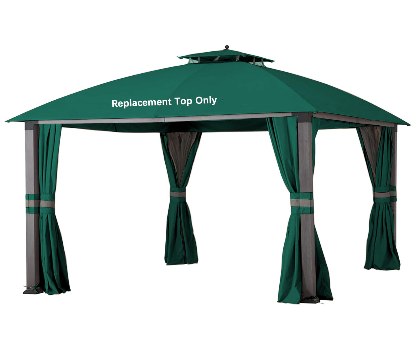 JANCANOPY 10X12 Replacement Gazebo Top for Eagle Brooke Gazebo Model A101007600, A101007603, A101007604, (Forest Green)