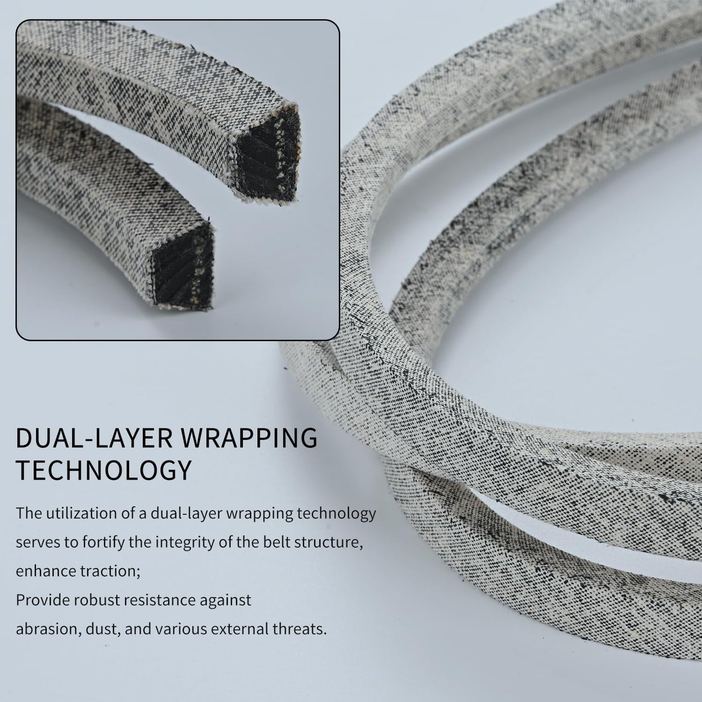 1/2 x 108'' Drive Belt 490-501-C063 / 954-05022A, Mower Deck Belt for CUB Cadet 490-501-C063 Drive Belt 46" Deck 05022 XT1 XT2 LX46 LT46 954-05022A (490-501-C063/954-05022)