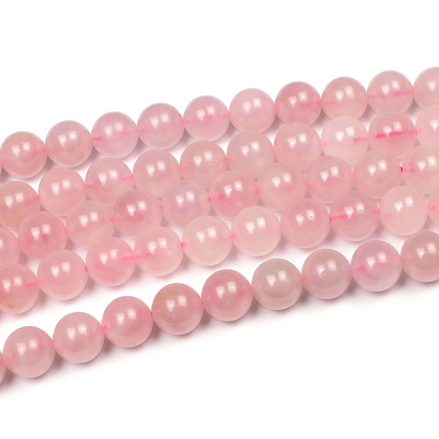 MJDCB 7A Pure Natural Rose Quartz Beads Round Loose Beads for Jewelry Making DIY Bracelet 15" (8mm)