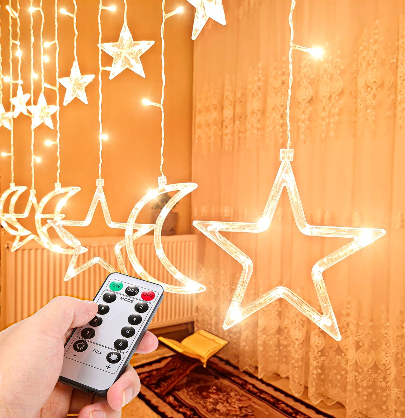 OLEEK Ramadan Lights Decorations - Ramadan Decorations for Home 2026 - Ramadan Decoration Lights - Ramadan Gifts for Kids - Ramadan Decor - Ramadan String Lights زينه رمضان - Ramadan led Lights