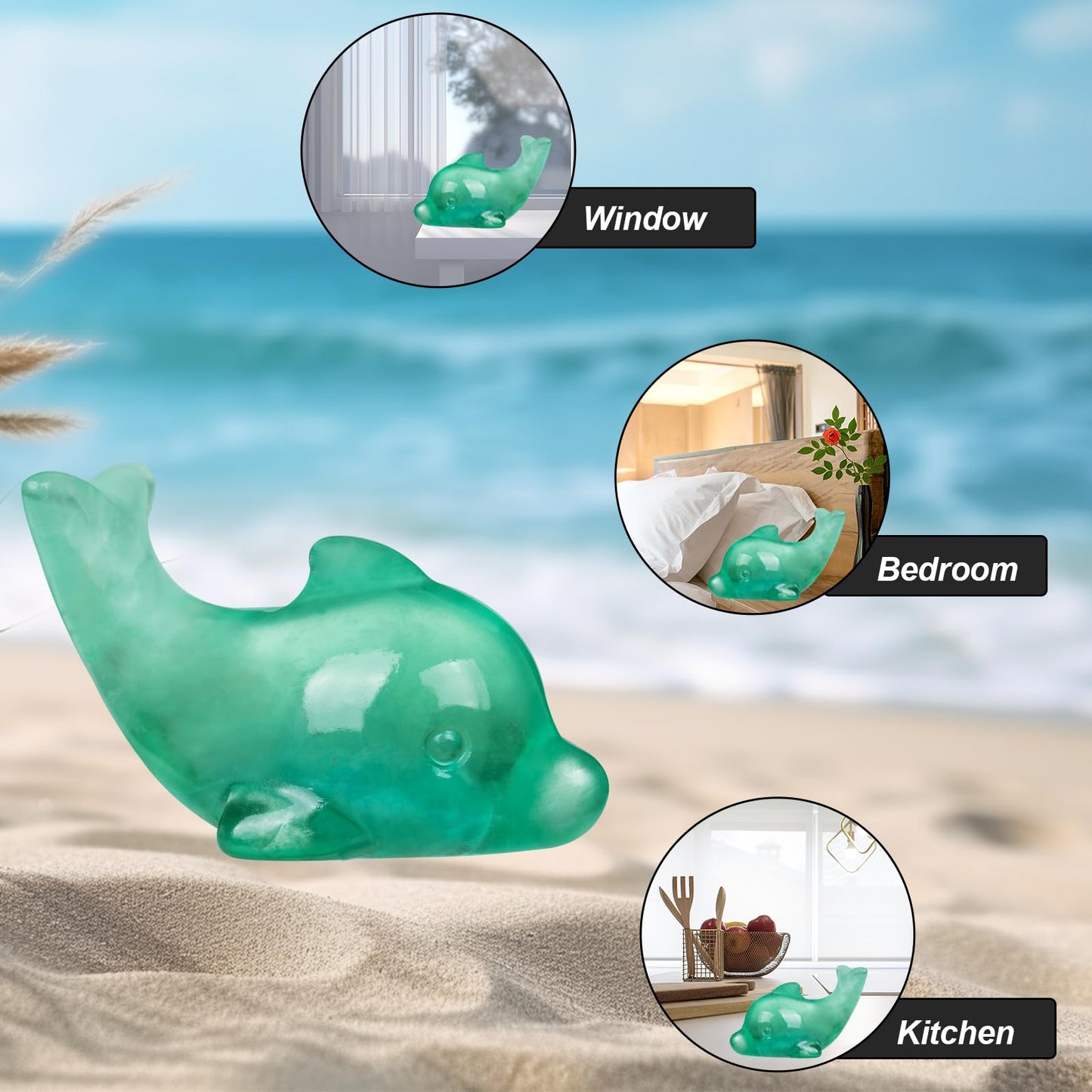 Hguxmcu Fluorite Crystal Dolphin Carving Hand Carved,1.8 Inch Dolphin Figurine Polished Gemstone Animal Sculpture Healing Stone Meditation Decor Gift Collection