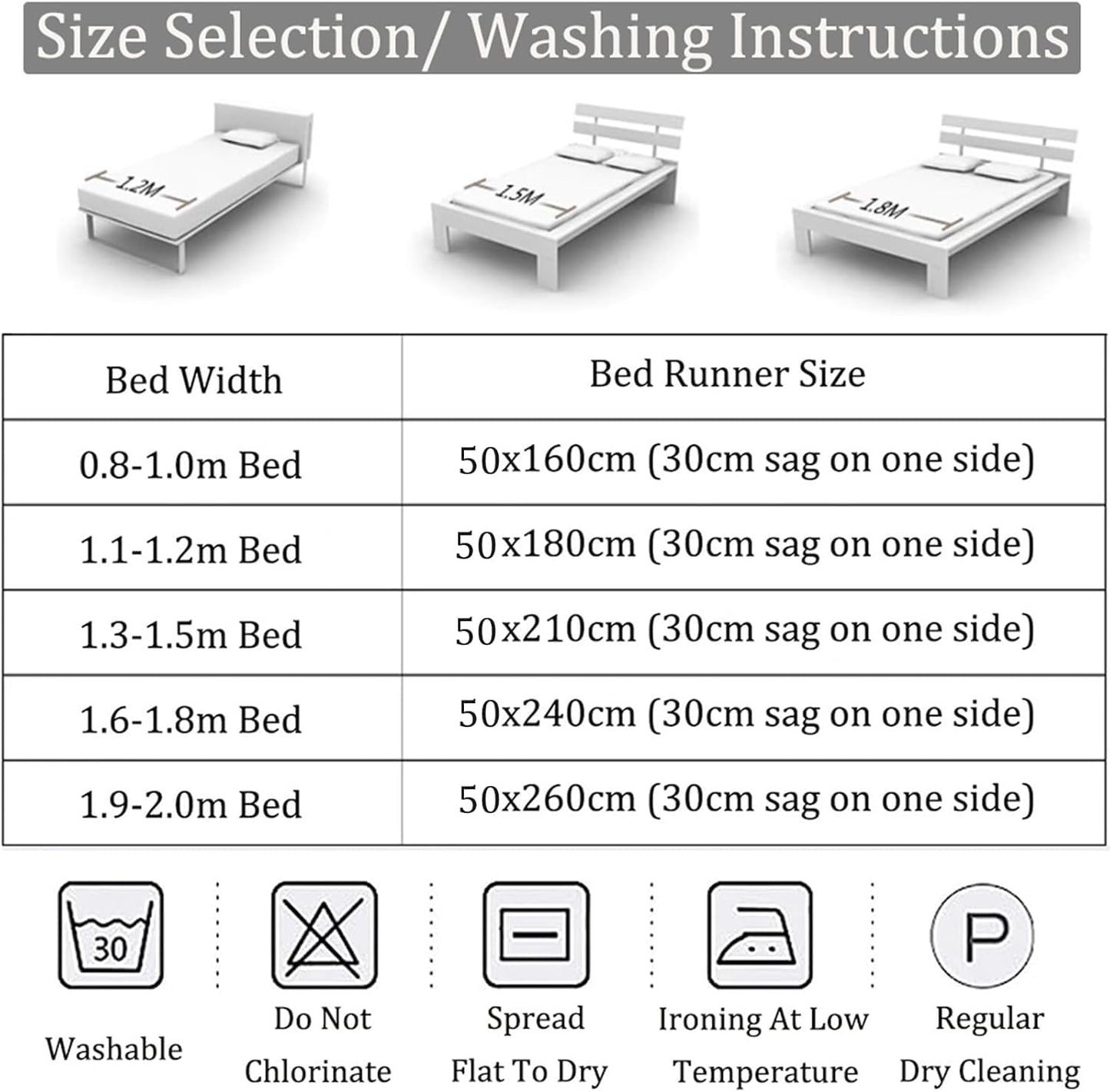 Guest Ruyunlai Bed Runner King Size,Beige Bed Runner for 240X45cm for 1.8m Bed Bed Runner of Luxury Hotel Grade