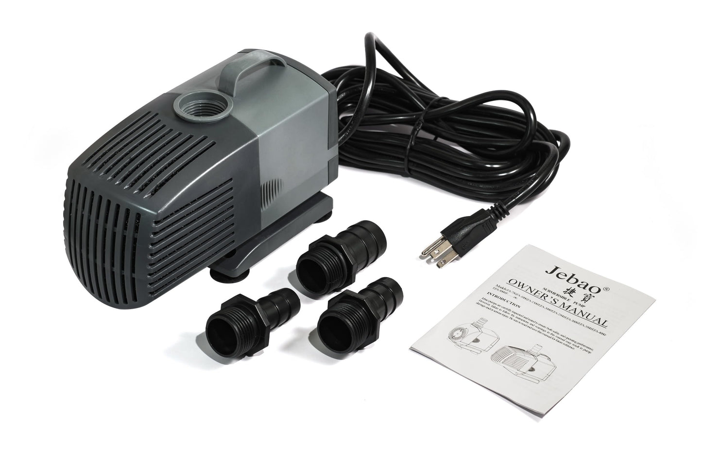 Jebao FA-5000F 1200GPH Submersible Fountain Pump for Hydroponics, Aquaponics, Waterfall, Fish Pond