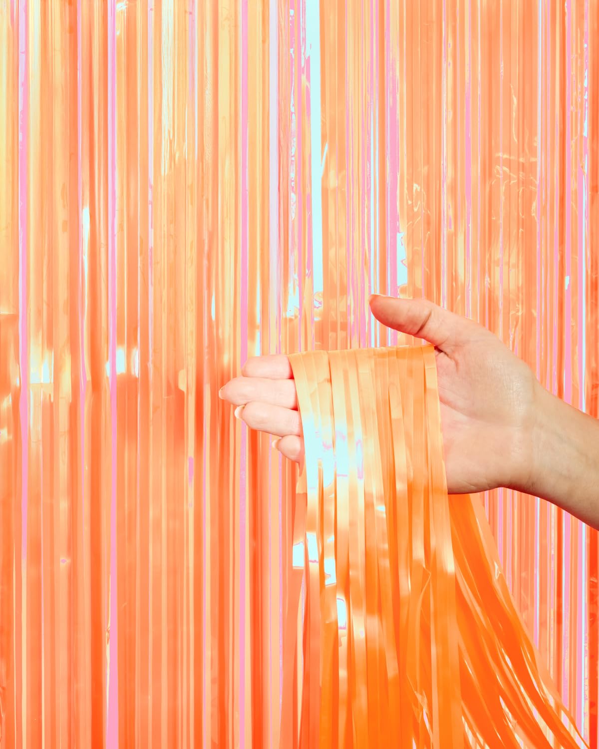 xo, Fetti Orange Fringe Curtain - 2 Pack | Showgirl Party Garland, Halloween Decor, Birthday Backdrop, Fiesta Vibes, Fall Party Decorations, Girly Celebration