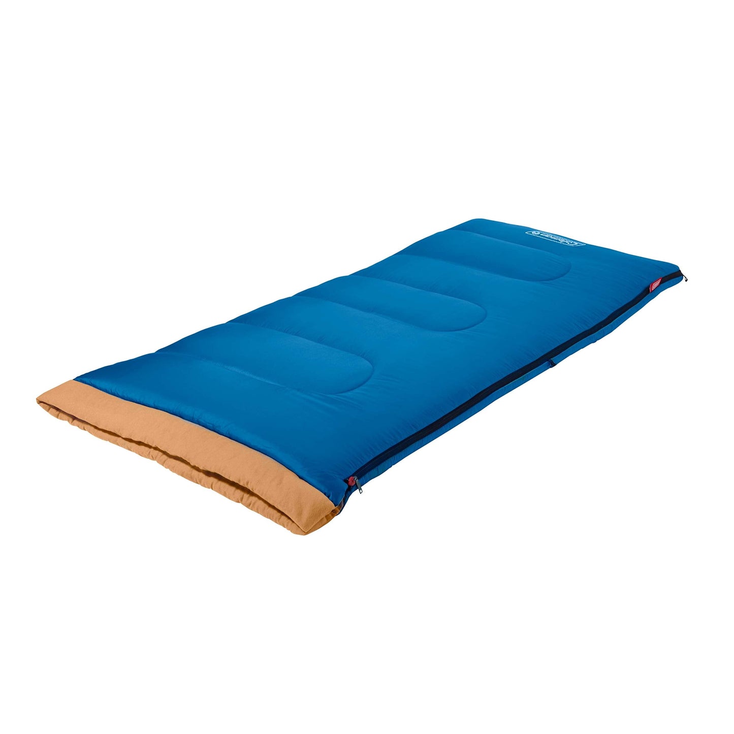 Coleman Brazos 20/30°F Adult Cool-Weather Sleeping Bag with No-Snag Zipper & Stuff Sack, Machine Washable
