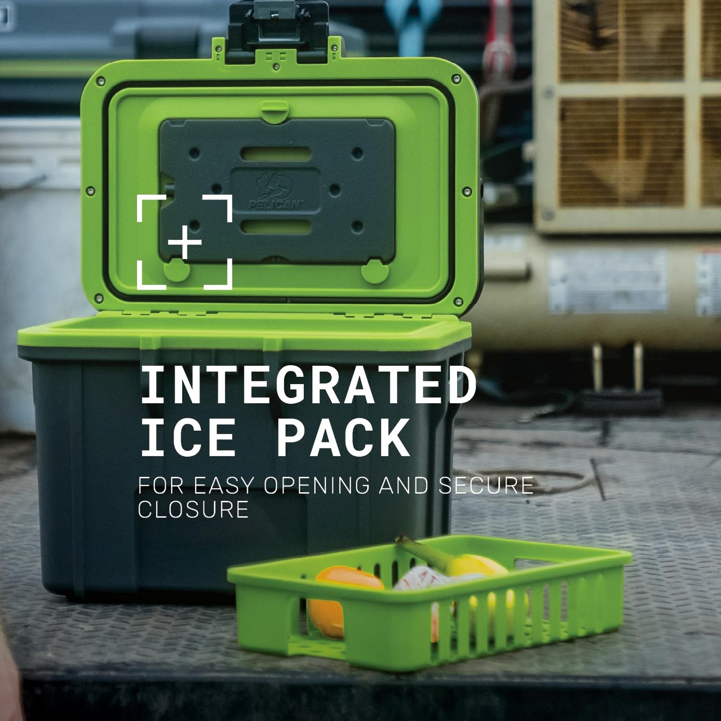 Pelican 8 Quart Personal Lunch Box Cooler (Dark Gray/Green)