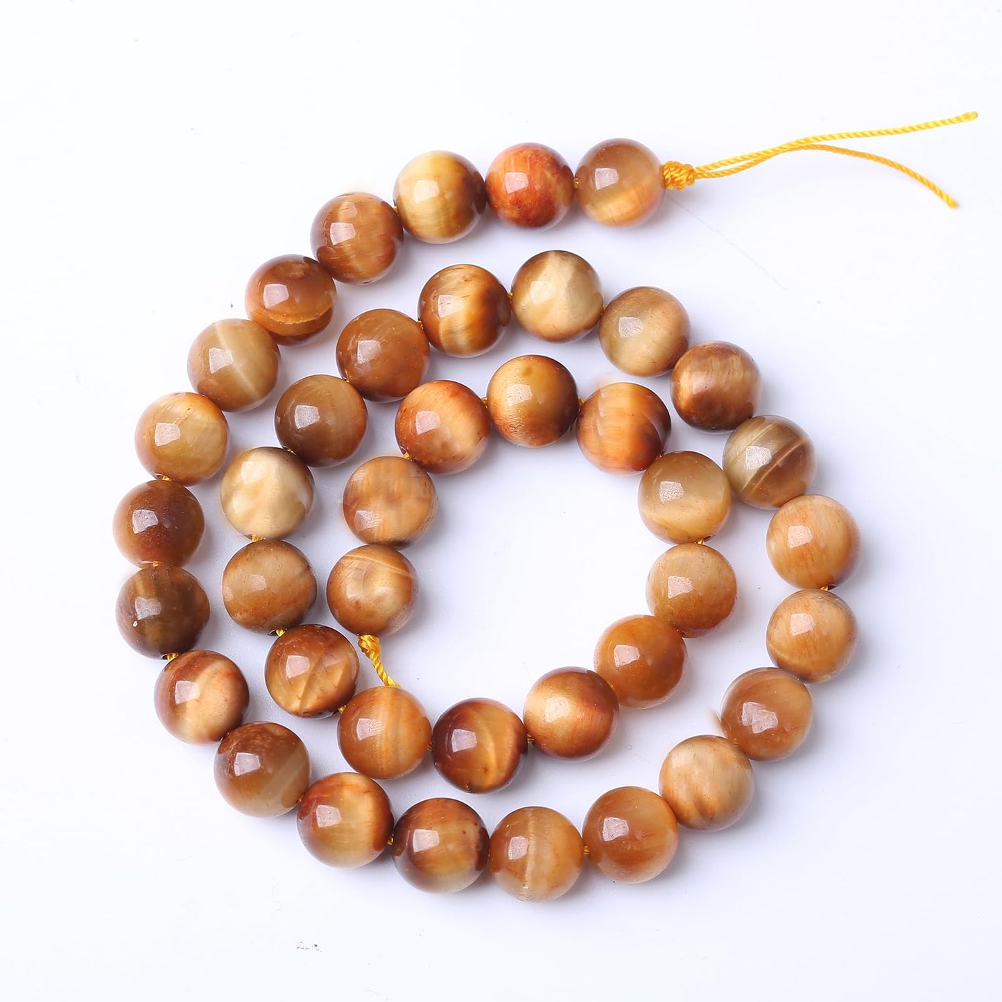 60PCS 6MM AAA Warm Sun Tiger Eye Stone Beads Natural Gemstone Bead Crystal Healing Energy Jewelry Making DIY 15 inches