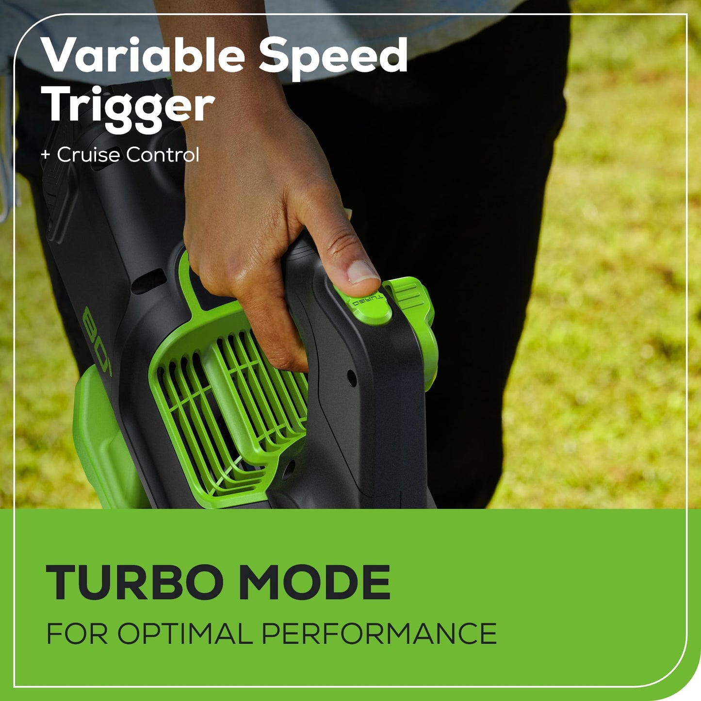 Greenworks 80V (770 CFM/190 MPH) Brushless Cordless Leaf Blower, Commercial-Grade Power for Autumn Leaf Composting, Spring Pollen Cleanup and Post-Snow Debris, Includes 4.0Ah Battery & Rapid Charger