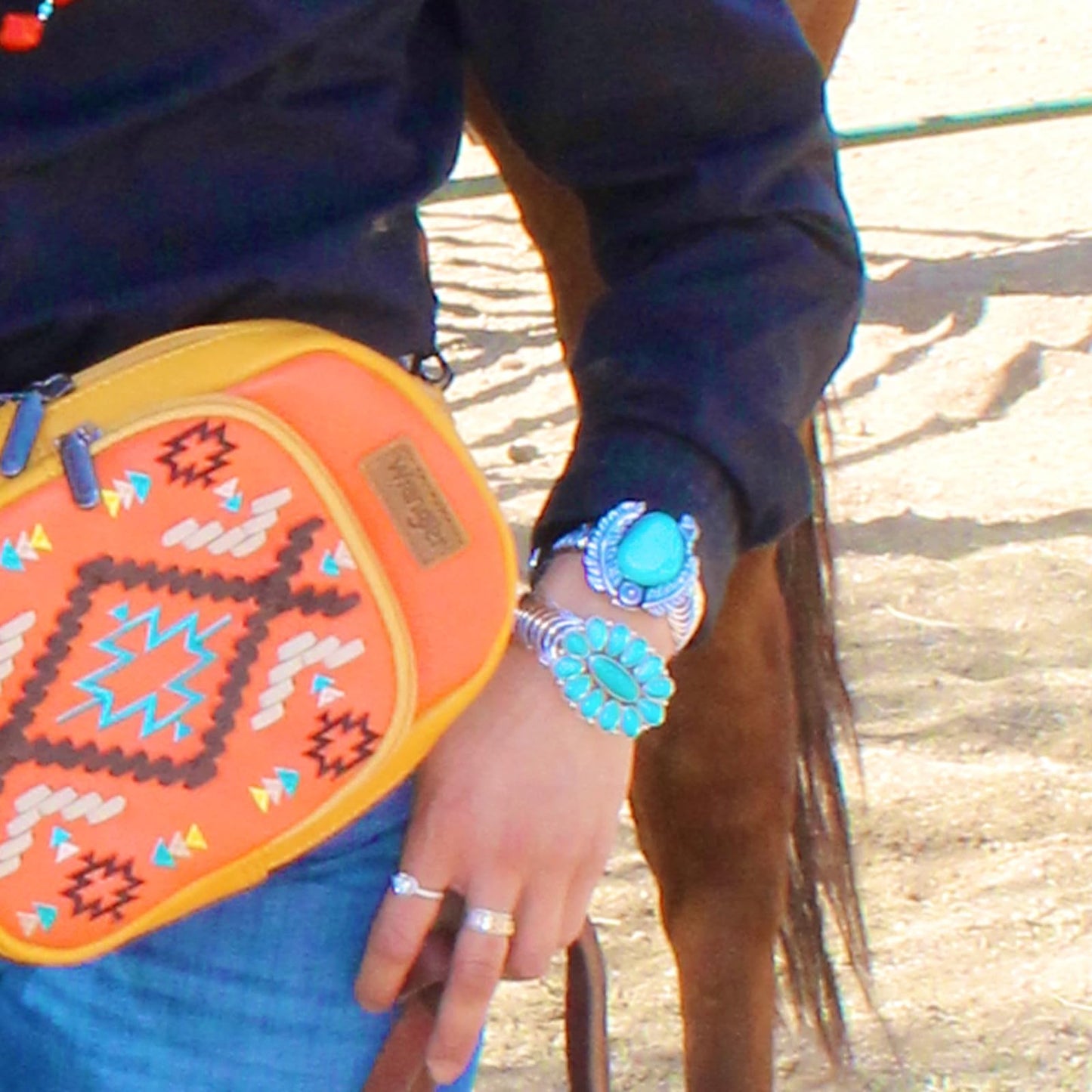 Montana West Rustic Couture's Jewelry Western Turquoise Cuff Bangle Bracelets Bohemian Vintage Elastic Bracelet for Women Cowgirl RCW-1003TQ