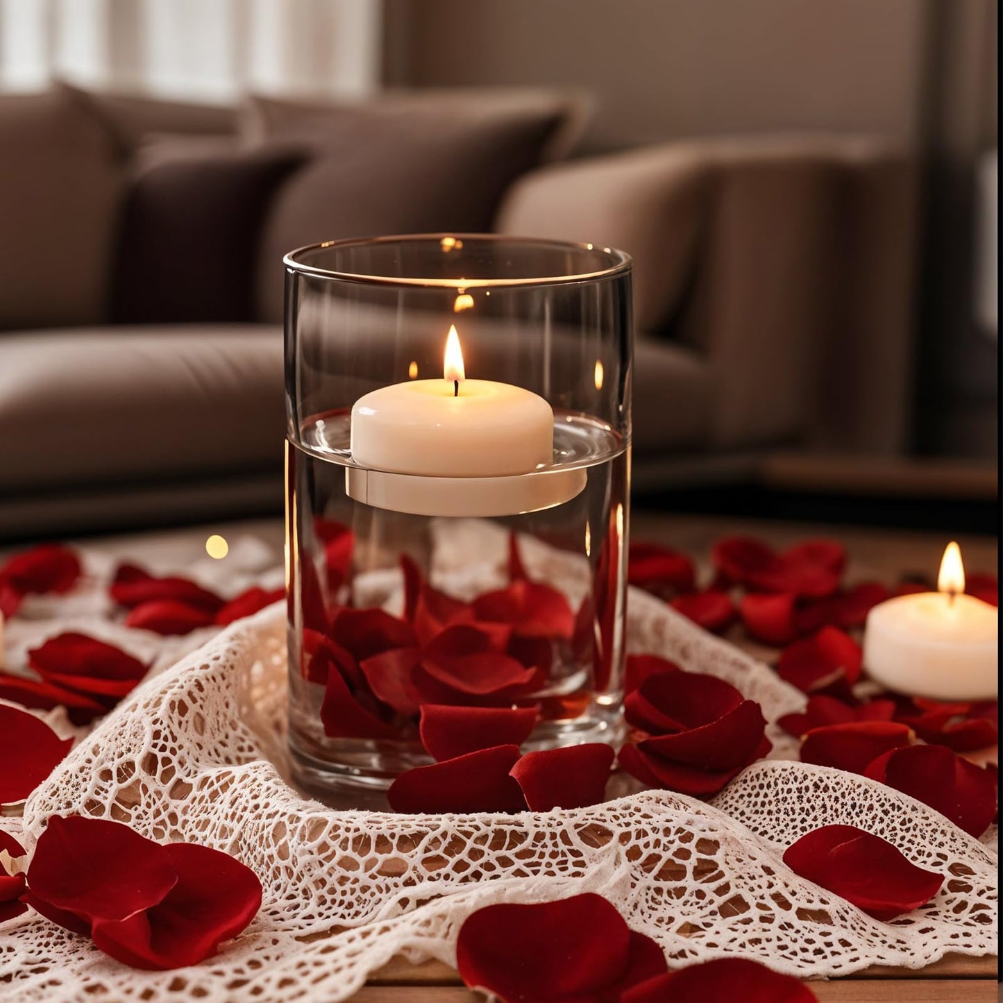 48 Pack White Floating Candles 1.75inch Unscented Floating Candle for Centerpieces 4-5 Hours Burning 1.75” Floating Candle Bulk for Wedding Party