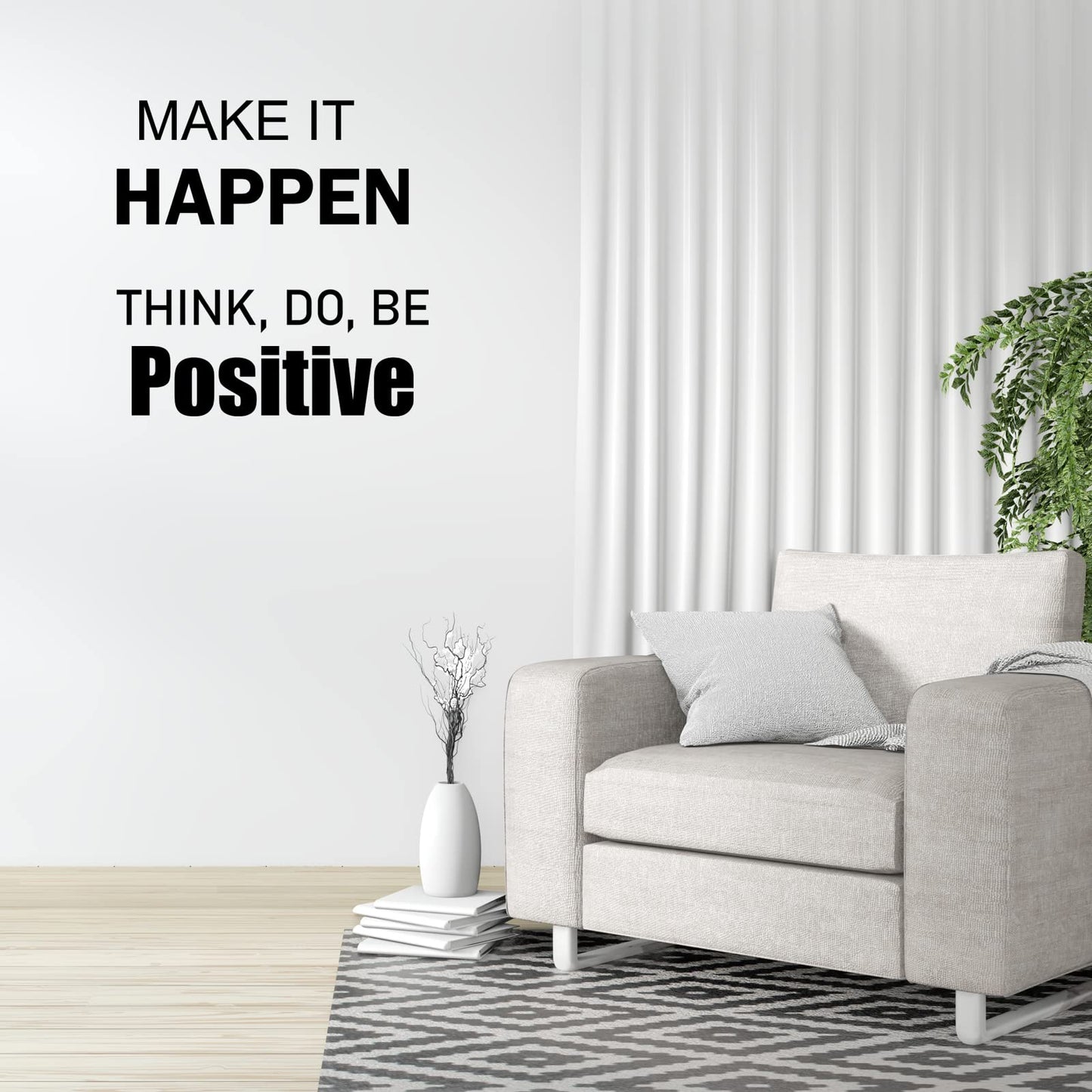 10 PCS Inspirational Wall Stickers Decals Quotes, Large Motivational Positive Saying Wall Art Decor for Bedroom, Living Room, Office
