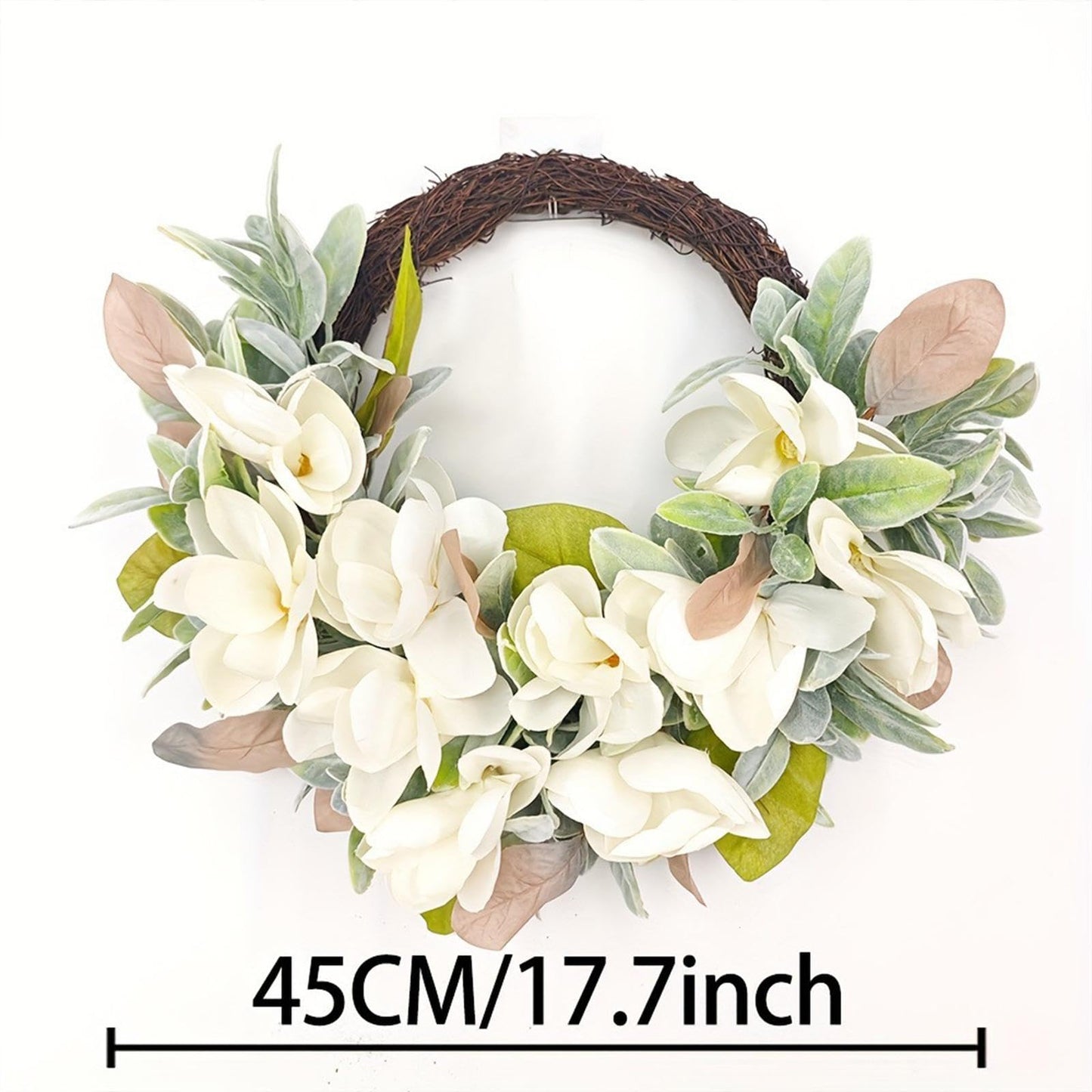predolo Flower Wreath for Front Door Outdoor Table Window Hanging Garland