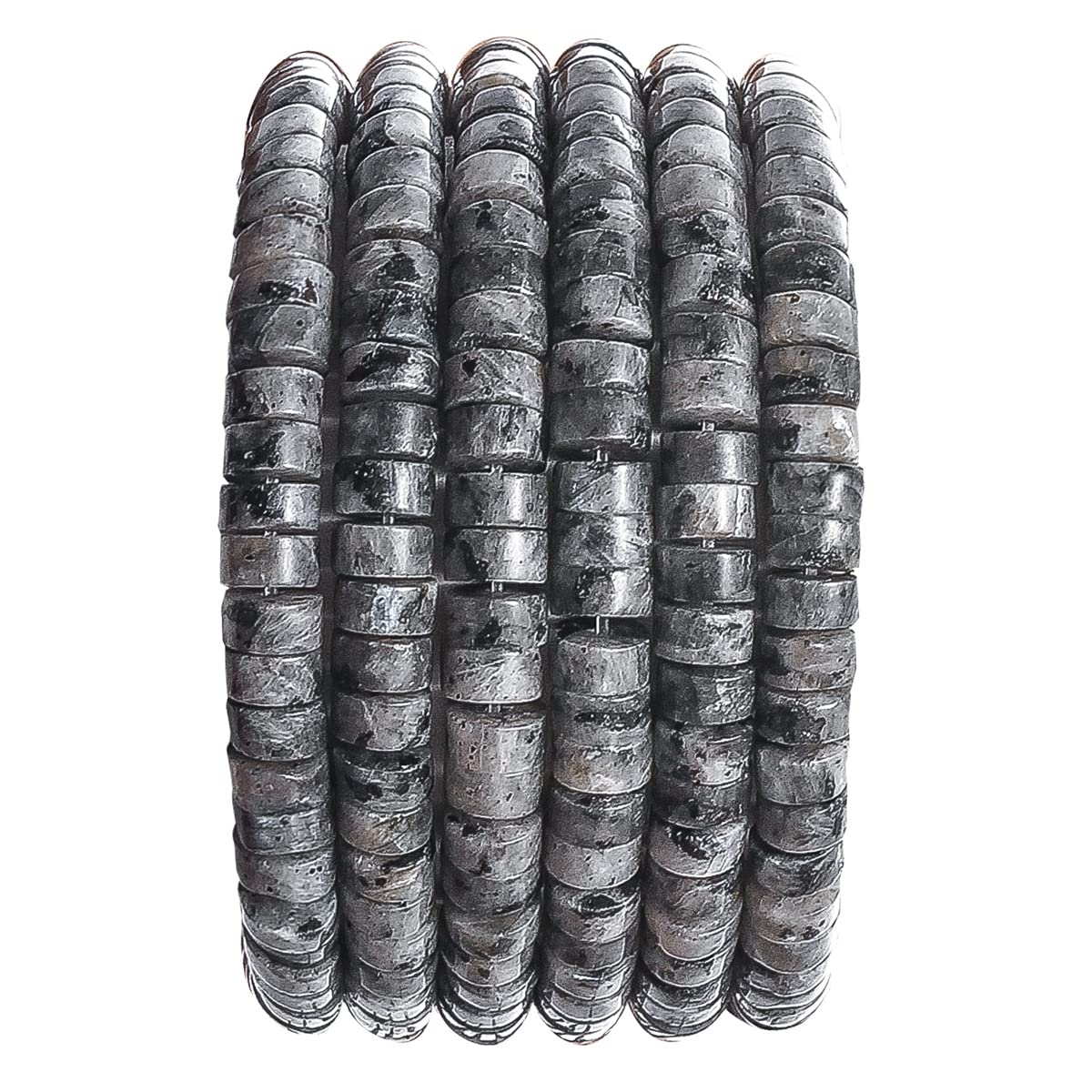 Natural Spectrolite Stone Spacer Beads 6x3mm 38cm/str Flat Round Loose Semi Gemstone Caps for Making Bracelets Necklace