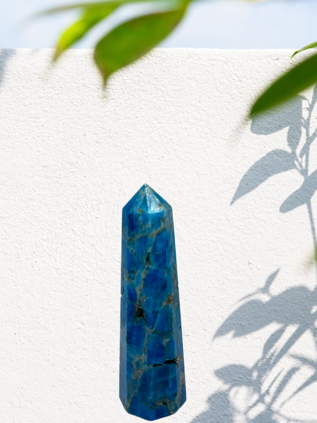 3 Inch Gemstones Apatite Obelisk Tower Jumbo Facet Aura Rock Crystal Natural Polished Earth Wand Spirit