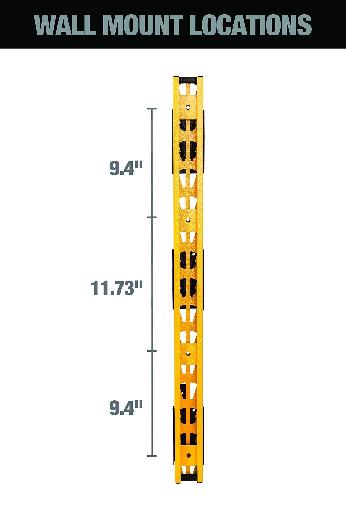 DEWALT 3-Piece Wall Mount Cantilever Wood and Lumber Storage Rack for Workshop Shelving, Multi-Depth Storage, Supports a Total of 273 lbs.