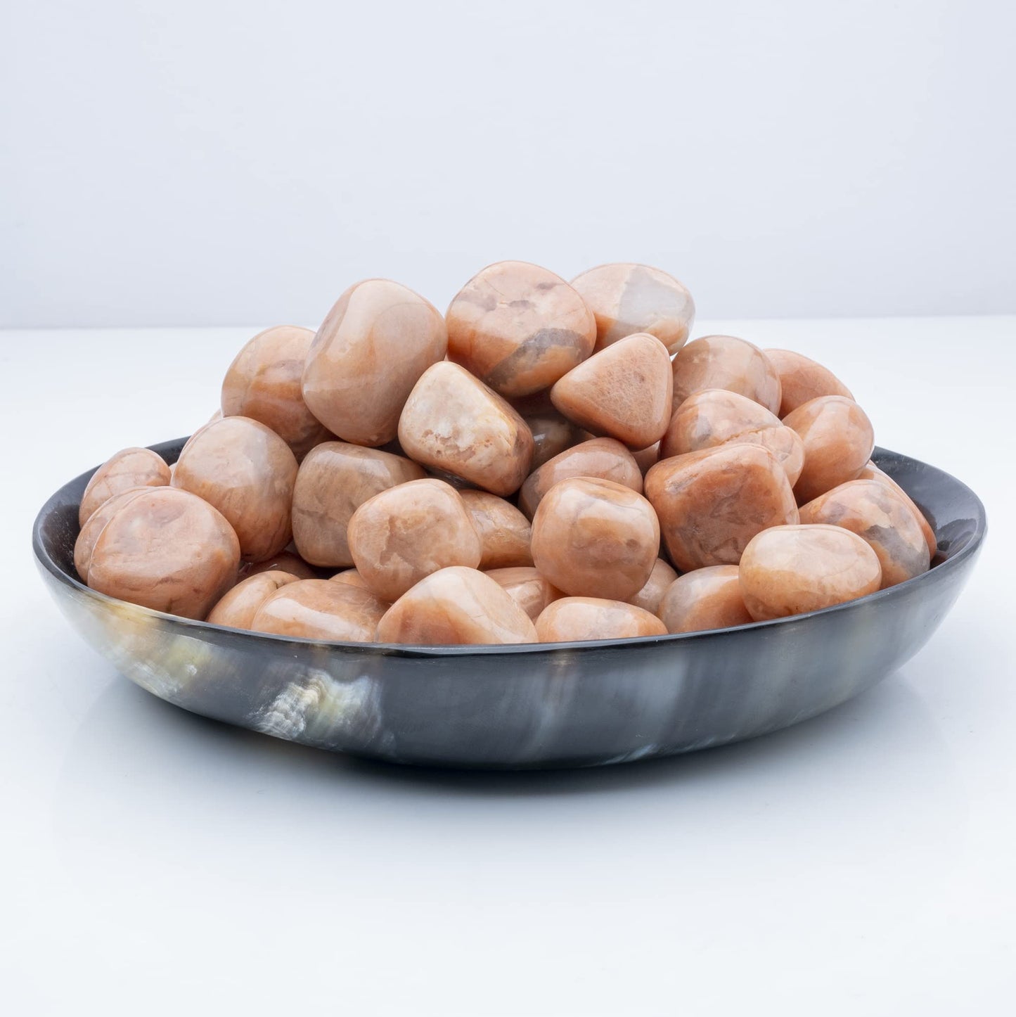 Crocon 1LB Peach Moonstone Tumbled Stones and Crystals Bulk Natural Crystal Kit for Reiki Healing Crystal Polished, Tumble Stones, Chakra Balancing, Good Luck, Reiki Gift Home Decor Size : 20-25 mm