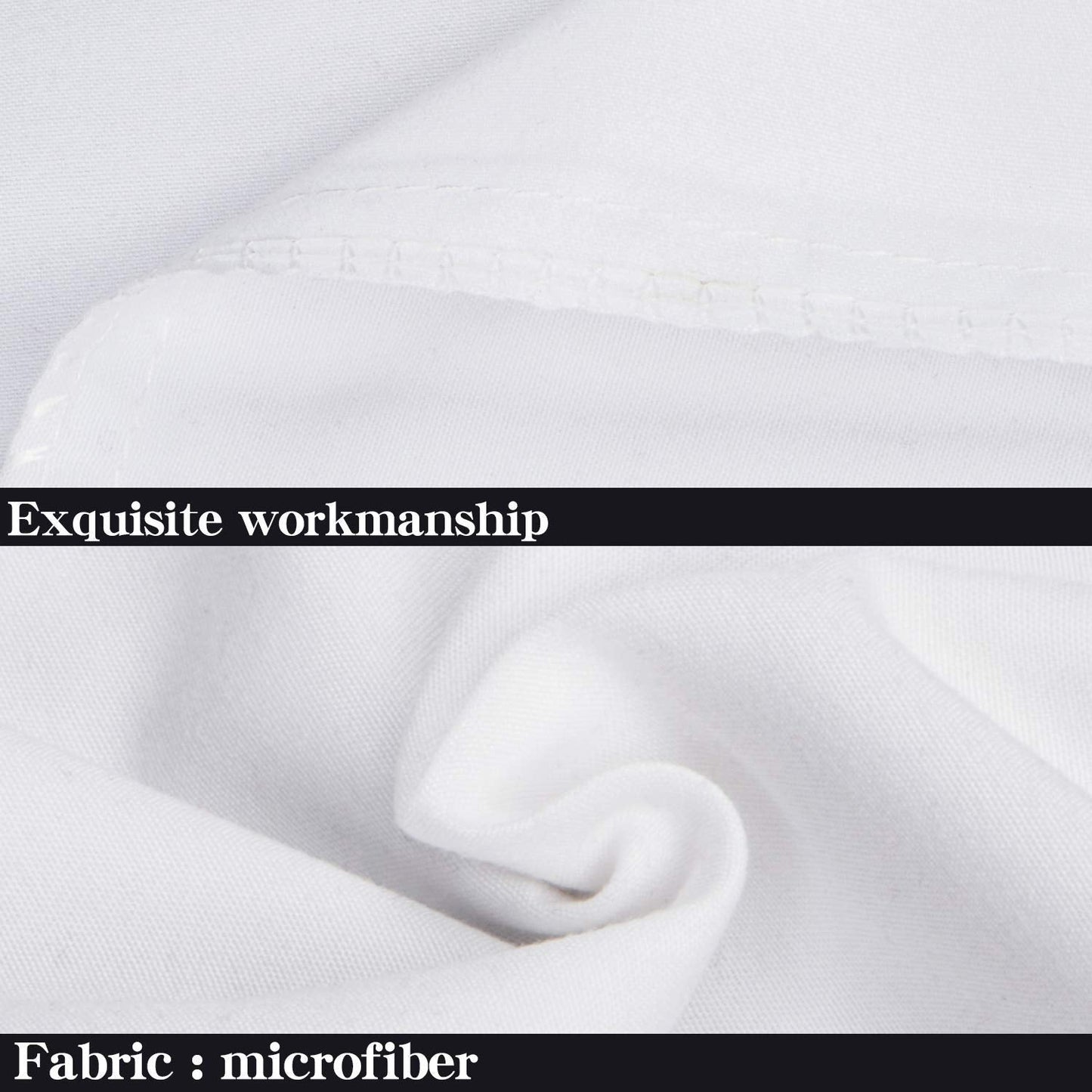 NTBAY Queen Pillowcase Set - 4 Pack Brushed Microfiber 20x30 Pillowcases - Soft, Wrinkle-Free, Fade-Resistant, Stain-Resistant, White Pillowcases with Envelope Closure - 20x30 Inches, White