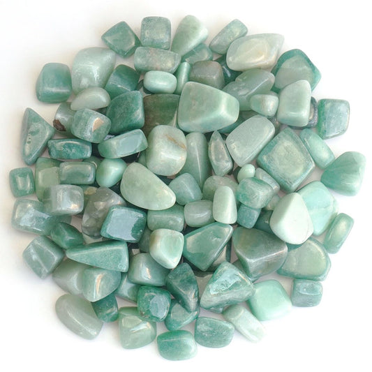 XMHOME 3 Pounds Green Aventurine Tumbled Stones - Polished Green Crystals for Vase Filler, Luck, and Decoration