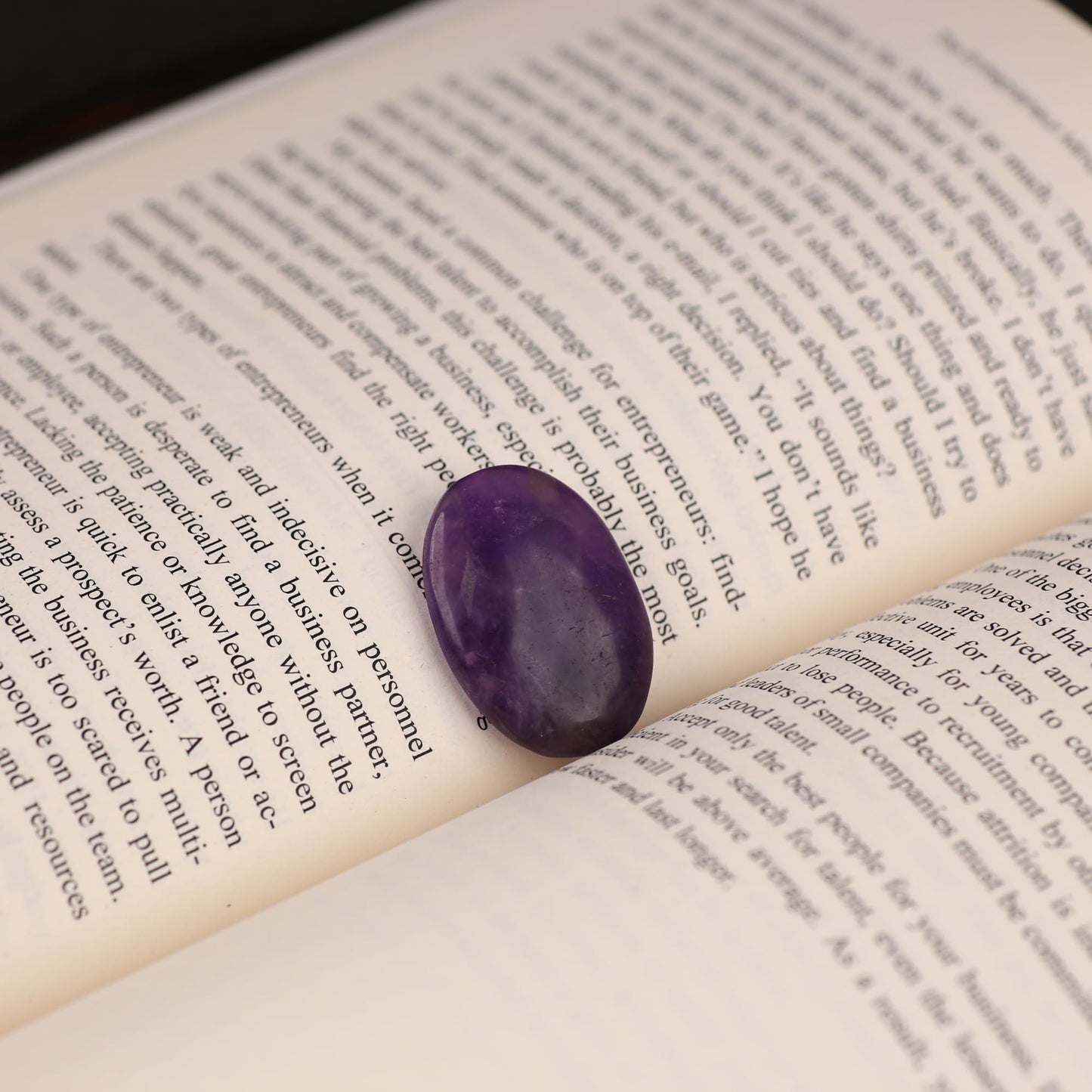 TRRYSTALS Natural Amethyst Zibu Coin | Spiritual Meditation Zibu Token | Gemstone Crystal Sacred Symbol Stone for Mindfulness Decor, Collectible Stone,Meditation Accessory