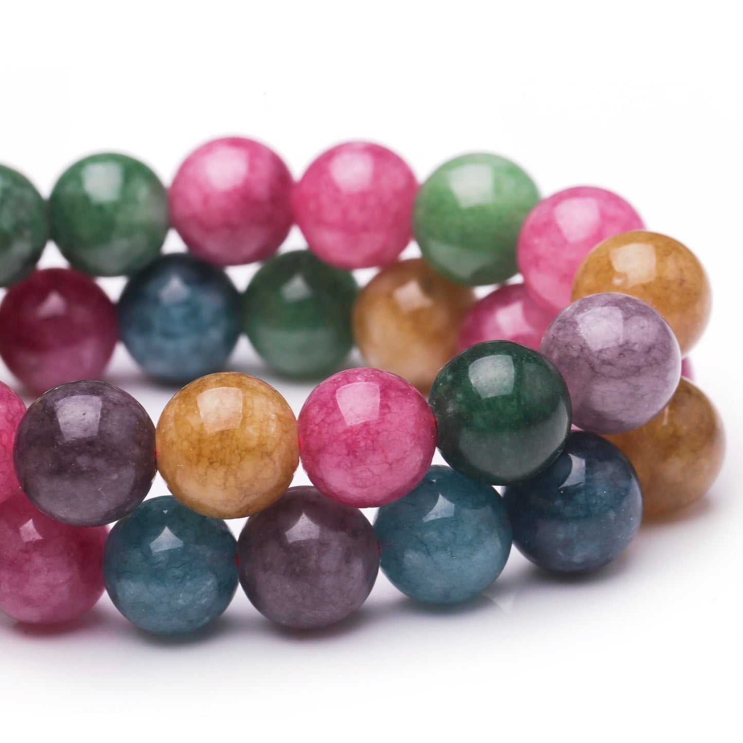Chicager Natural Stone Beads for Jewelry Making,8mm Blue Tourmaline Polished Smooth Round Gemstone Beads for Bracelet Necklace 15 Inch