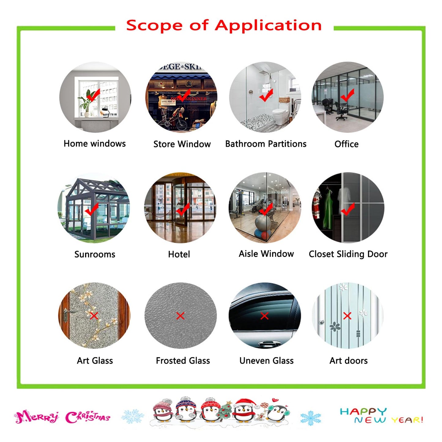 Afmivs Snowflake Window Clings for Glass Windows Snow Spray, 321PCS Christmas Window Clings Winter Xmas Holiday Window Stickers Decals Decor, 9 Sheets Christmas Decorations for Office Clearance Indoor