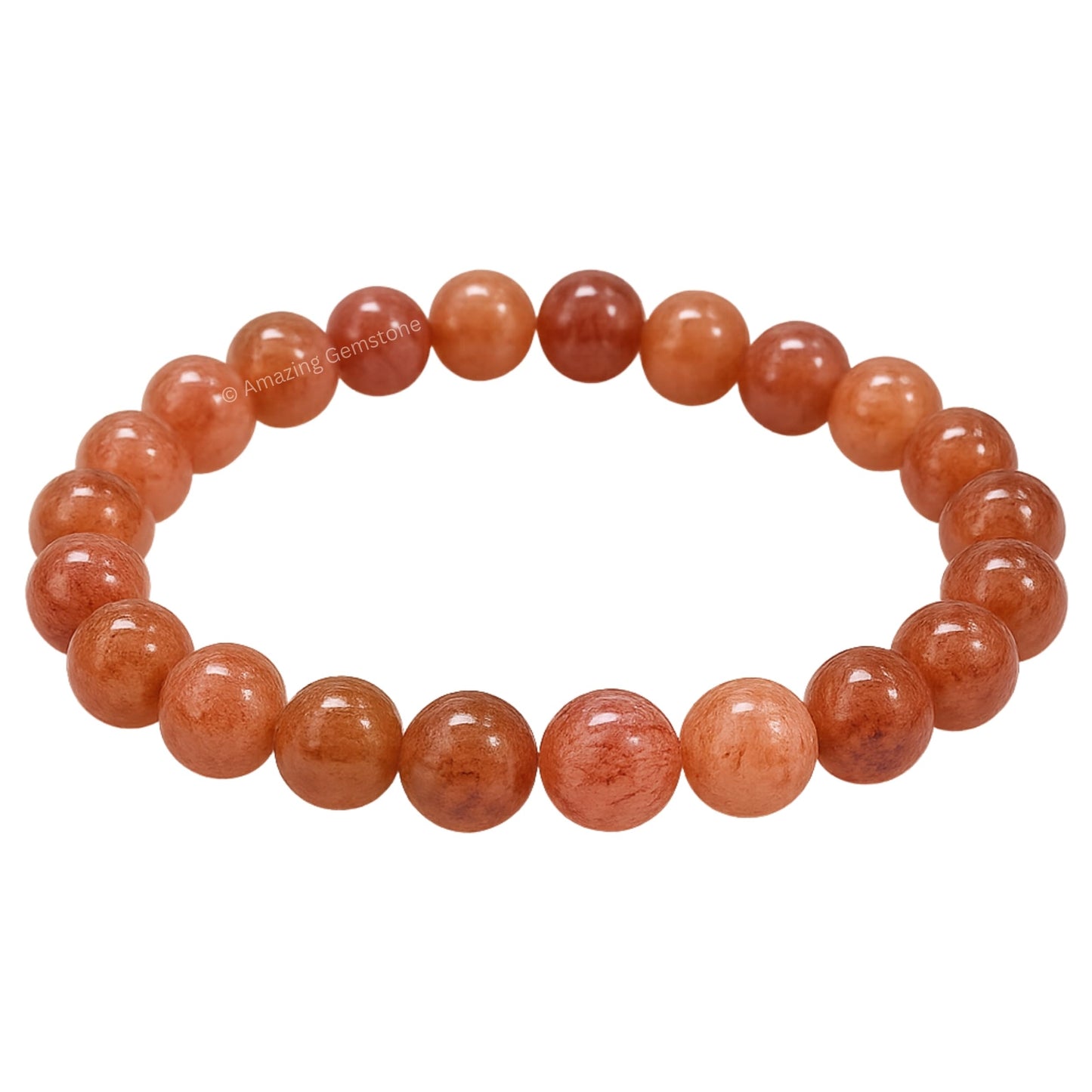 Amazing Gemstone Crystal Bracelet for Women Men's Gifts - Protection Healing Crystal Bracelet - 8mm Gemstone Beaded Stretchable Bracelet Pulseras Para Hombres Mujer Stocking Stuffers Mothers Day Gift (Strawberry Quartz)