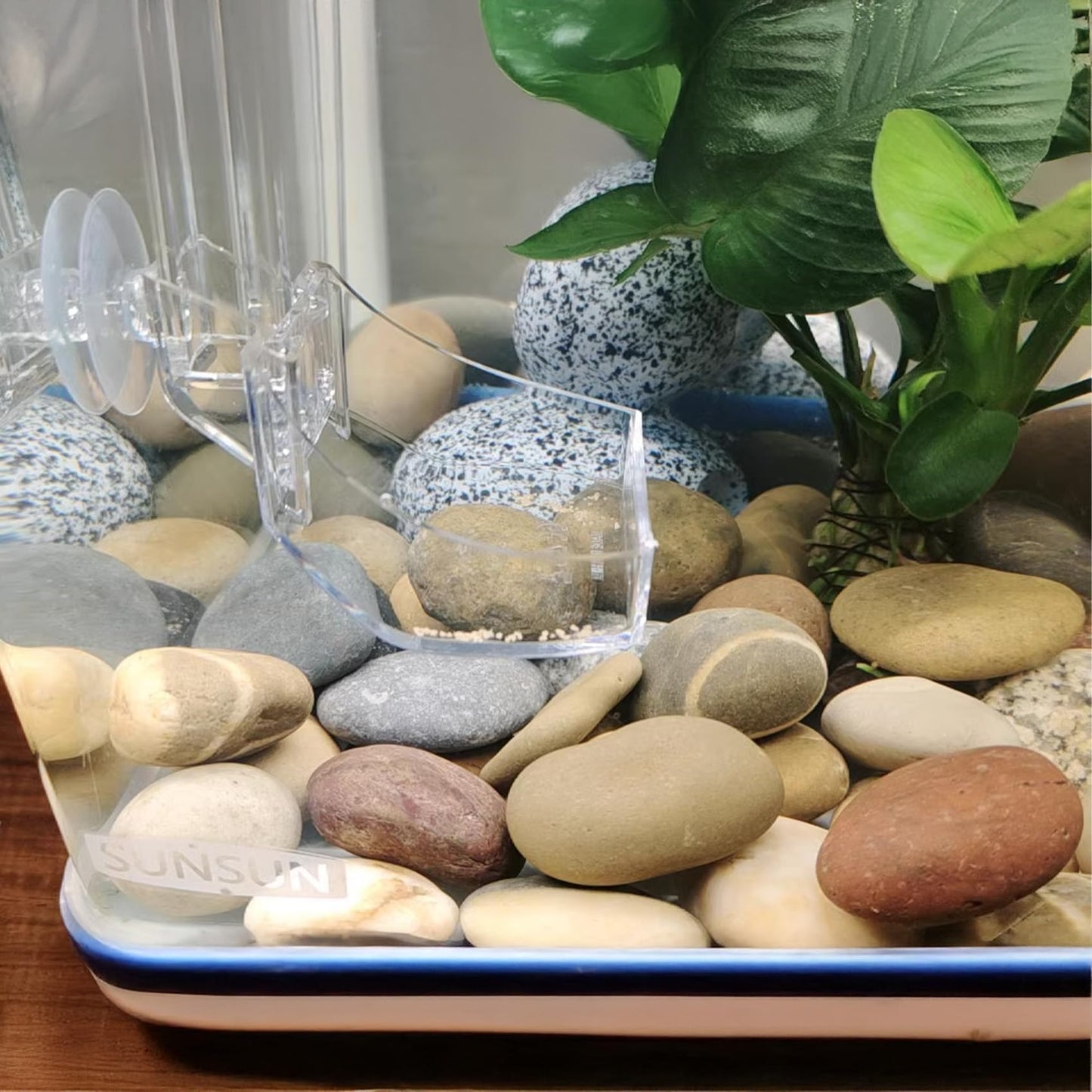 FAHAXIKI Natural River Rocks-40 lbs of Pebbles and River Stones,1-2 Inch Plant Rocks for Landscaping,Garden Paving,Crafting,Walkways,and Outdoor Decorative Stone,Mexican Beach River Rocks