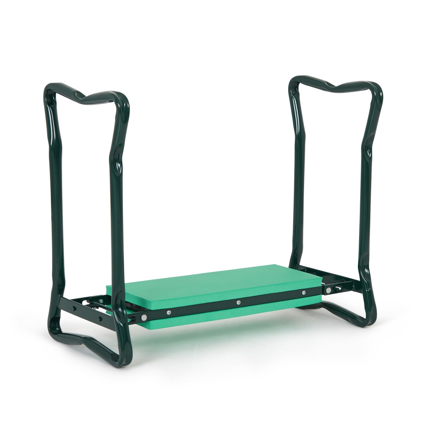 Backyard Expressions Garden Kneeler & Seat – 2-in-1 Garden Stool and Kneeler, Foldable Gardening Bench with Cushioned Pad for Weeding, Planting & Yard Work