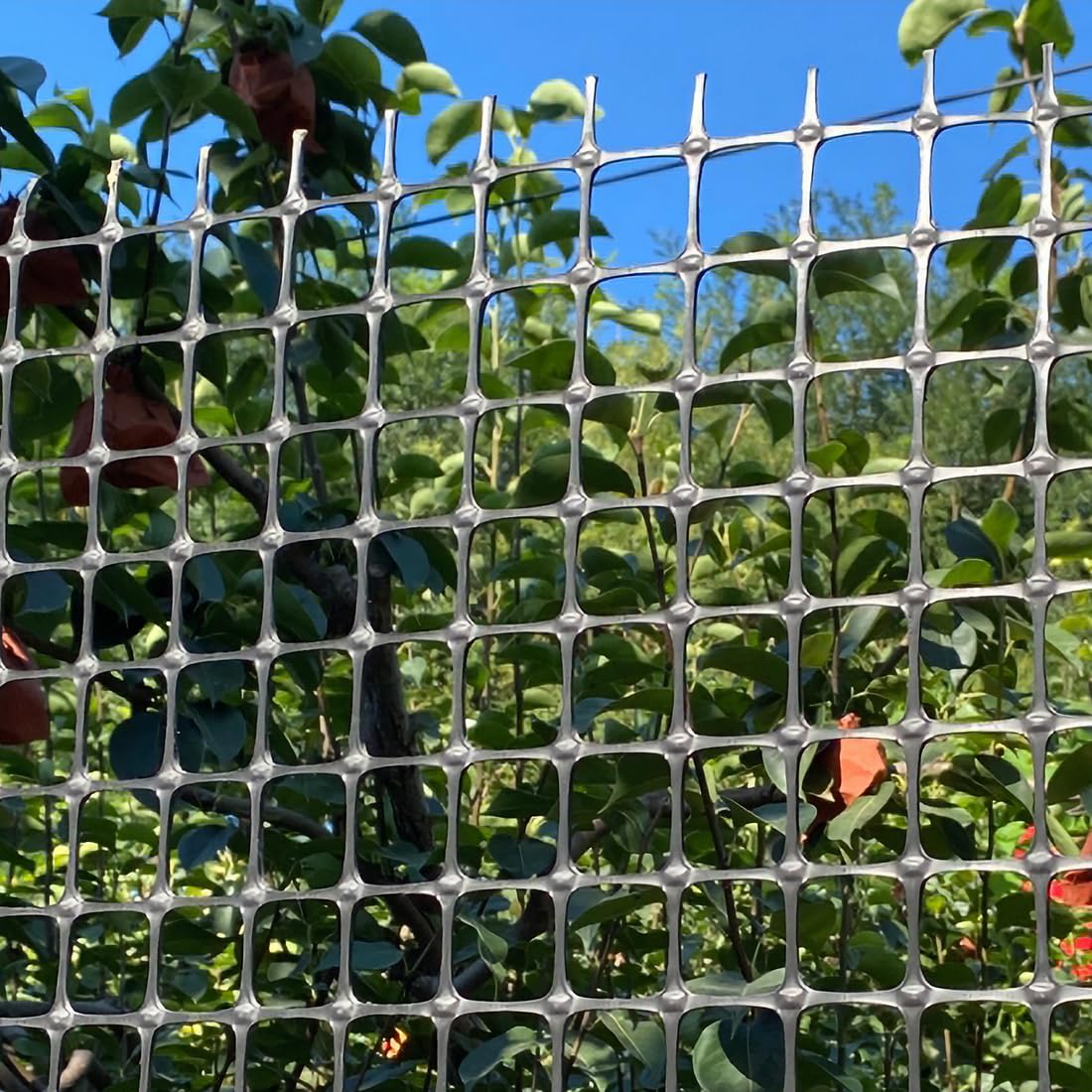 DOLEMODUO Heavy Duty Plastic Fence Roll 39" x 50' - 0.8x0.8 Inch Chicken Wire Mesh, Reusable Fencing for Garden, Rabbit/Poultry Protection, Balcony & Plant Defense (Black)
