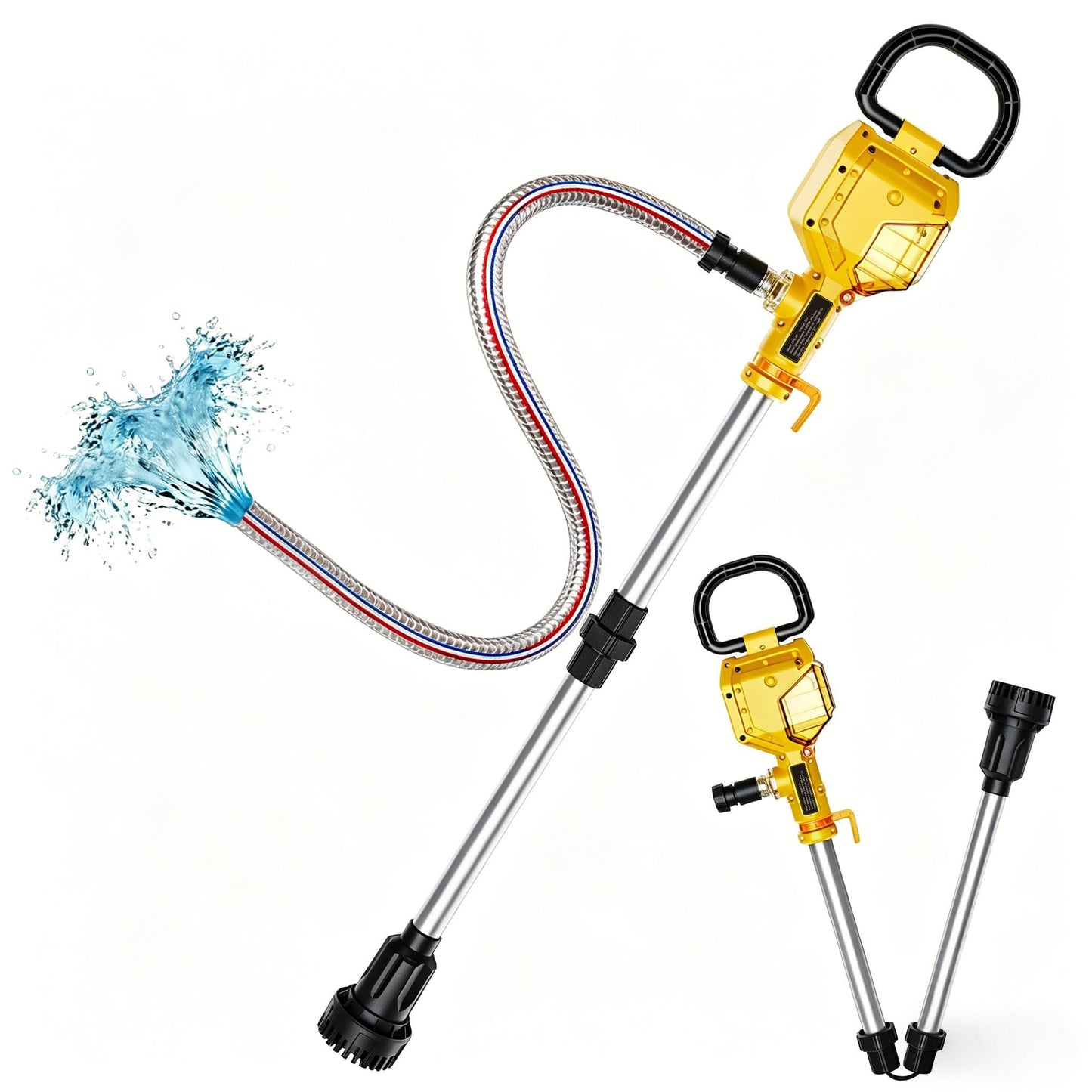 720GPH Cordless Stick Water Transfer Pump Compatible with Dewalt 20v Max Battery (Tool Only), 32FT Lift, Portable Sump Pump Submersible Utility Pump for Garden Basement Pond RV Pool Boat Well