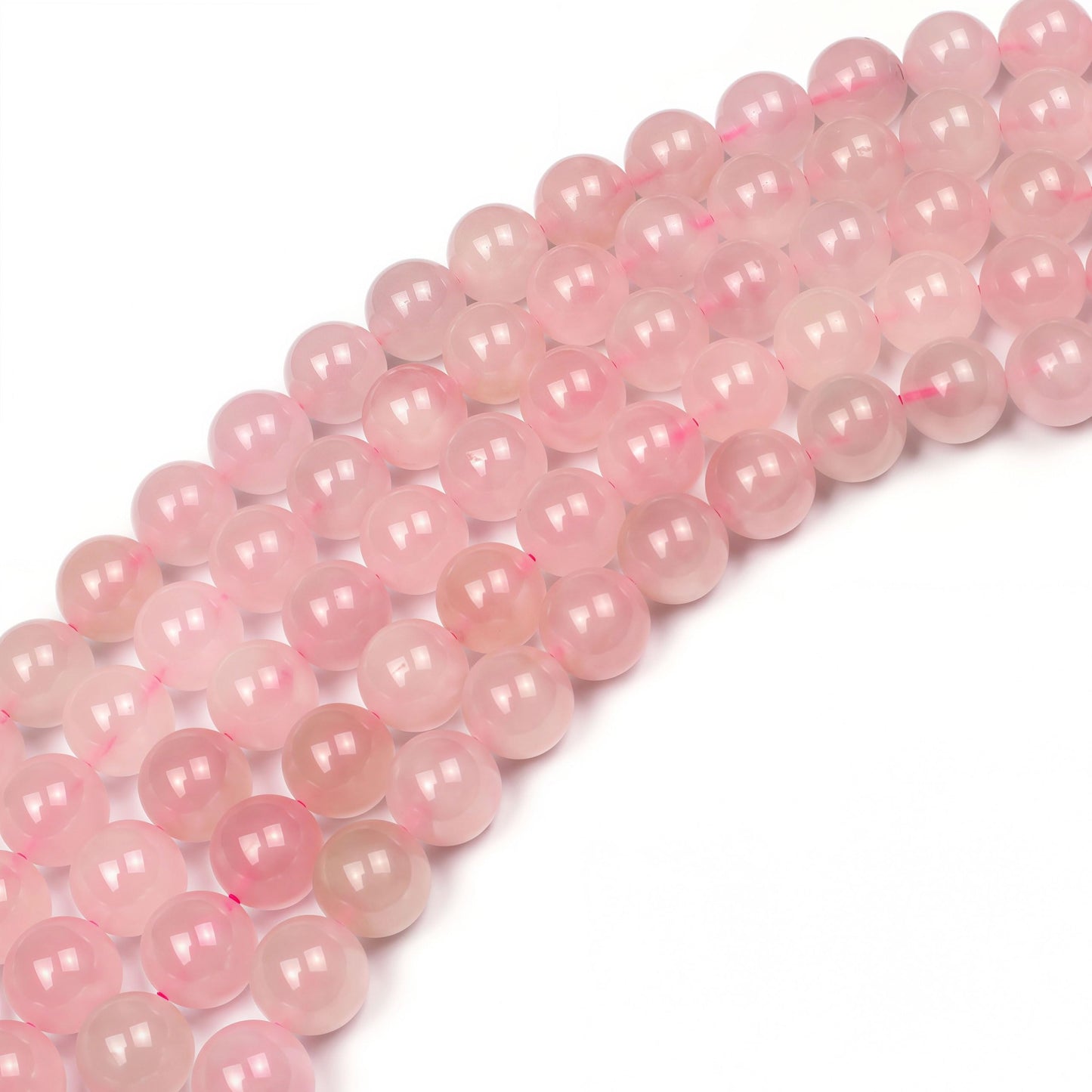 MJDCB 7A Pure Natural Rose Quartz Beads Round Loose Beads for Jewelry Making DIY Bracelet 15" (8mm)