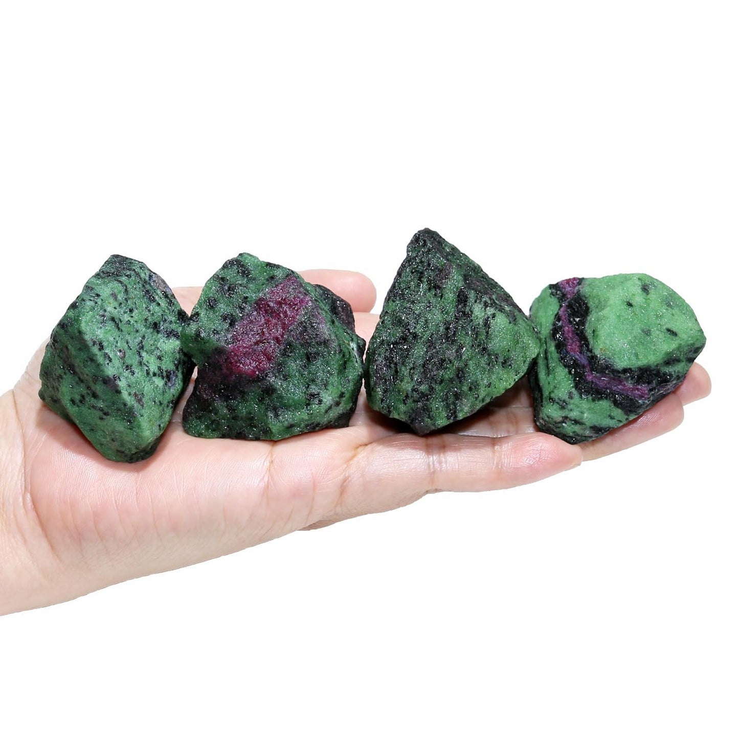 Nvzi Raw Ruby Zoisite Crystals Bulk, Real Gemstones and Crystals, Rocks and Minerals, Healing Crystals, Quartz Crystals and Healing Stones, Cuarzos Originales De Energia Y Piedras(1LB)