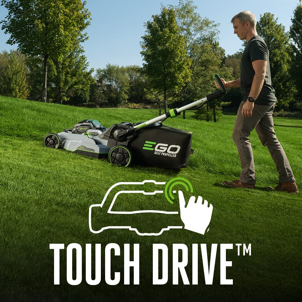 EGO POWER+ Cordless Electric Lawn Mower, Self-Propelled, Includes 56V 7.5Ah Battery and Rapid Charger (LM2135SP) Plus Extra 5.0Ah Battery (BA2800T)