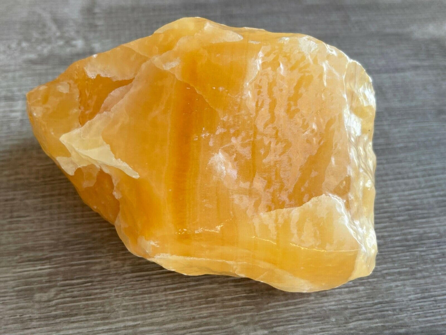 GAF TREASURES XL Orange Calcite Raw Stone, 3-4" Natural Calcite Healing Crystal (Orange Calcite, 0.5-1 lb)