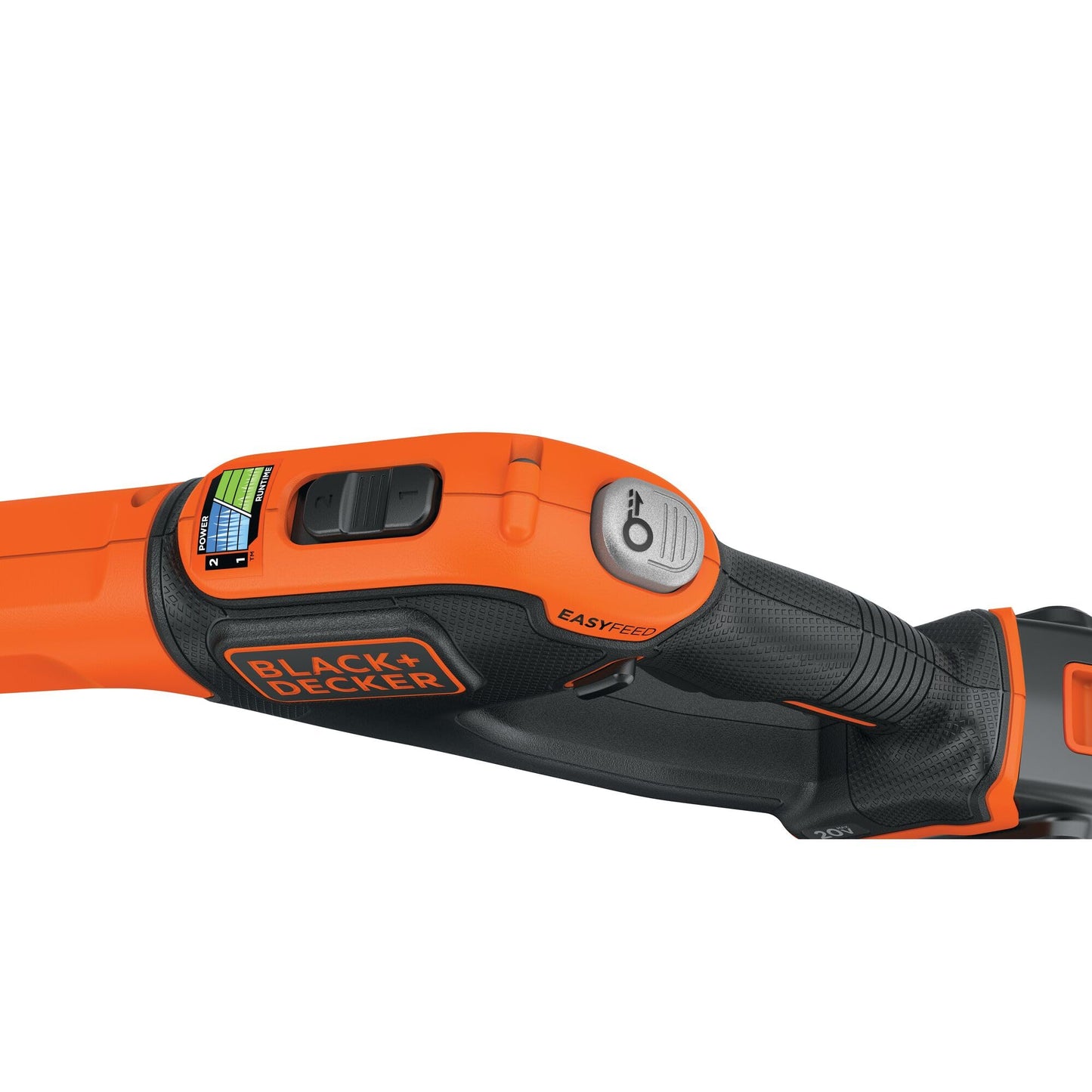 BLACK+DECKER 20V MAX Cordless String Trimmer and Edger, 12 Inch Weed Eater, 2-Speed Control Weed Wacker, 2 Batteries, Charger and Spool Included (LSTE525)