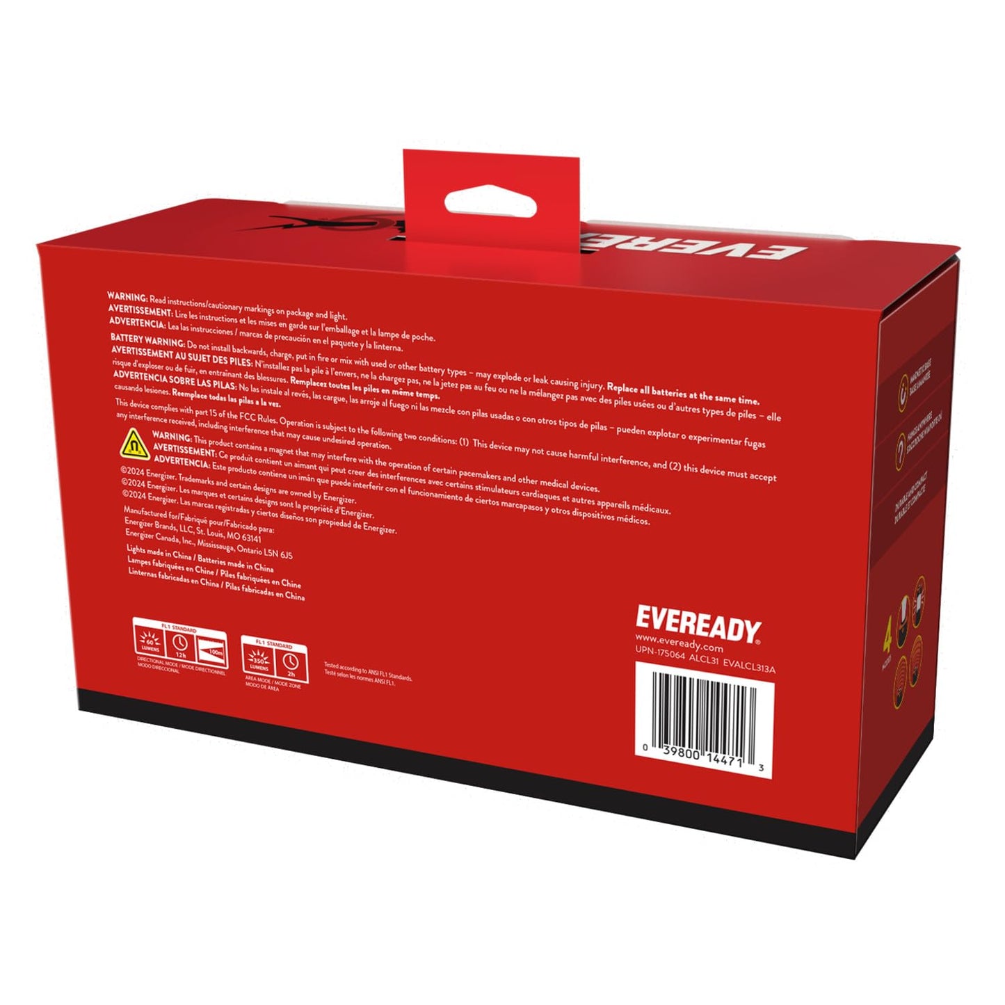 Eveready LED Camping Lantern 360 PRO (3-Pack), Super Bright Tent Lights, IPX4 Water Resistant LED Lanterns for Power Outage Hurricane Preparedness, (Batteries Included)