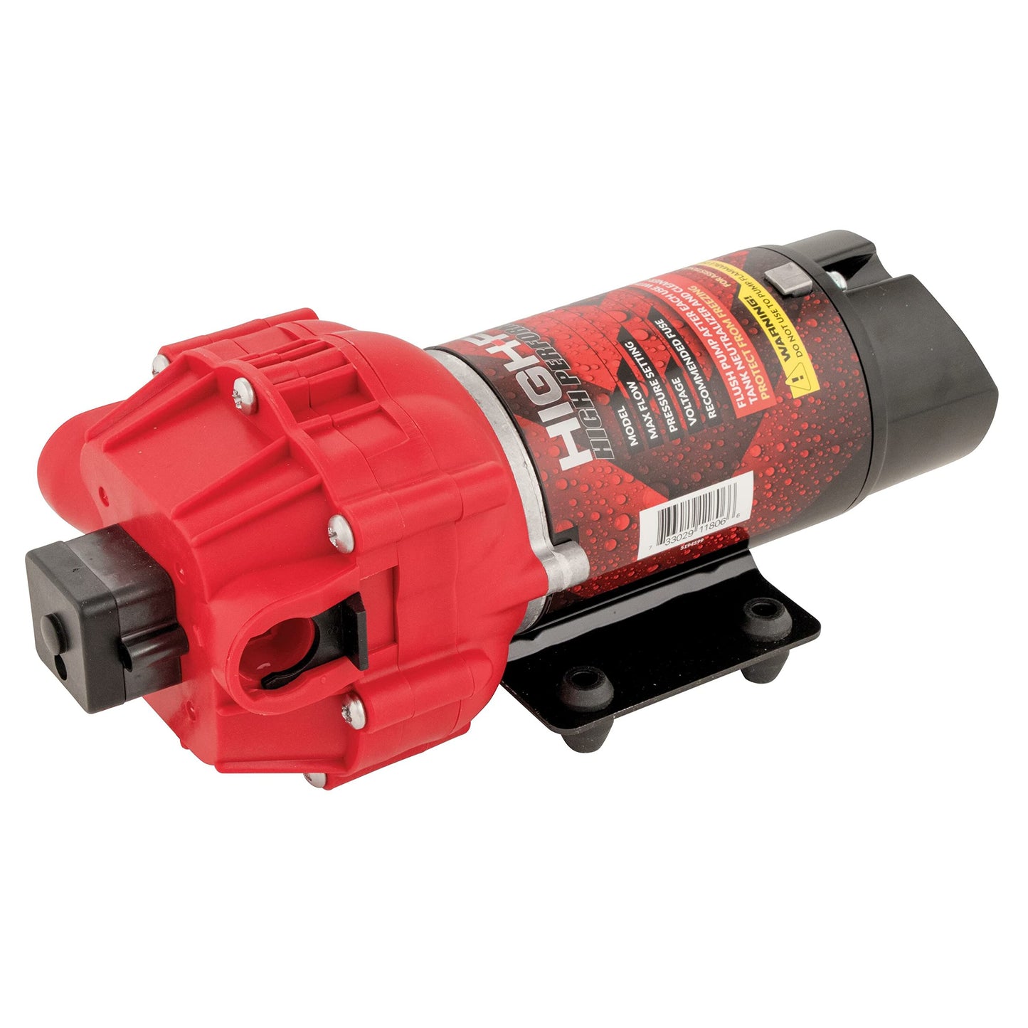 FIMCO 5151088 High Flo 12Volt Demand Diaphragm Pump (Upgrade), 4.5GPM, 60PSI, Can Use with Roundup