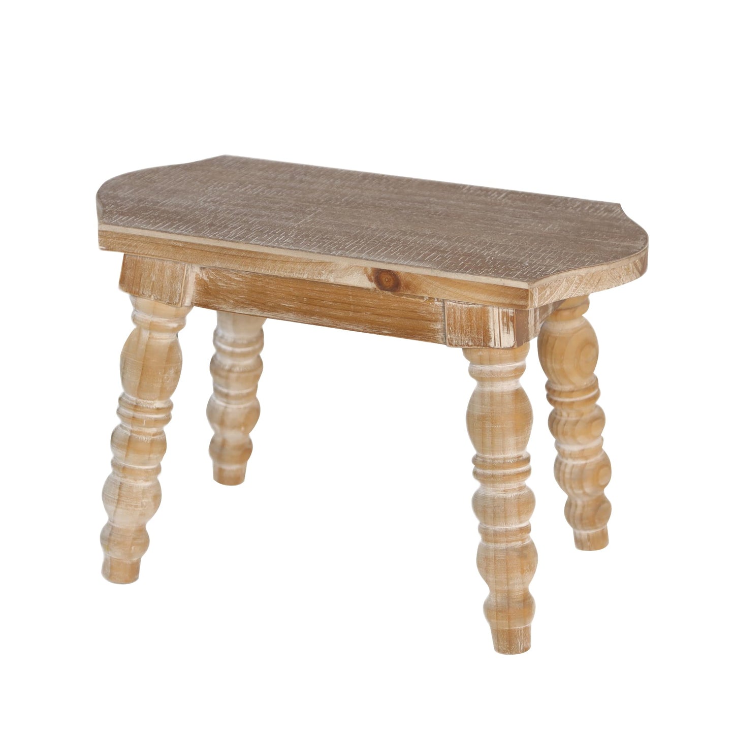 dwellington Wooden Bathroom Wood Foot Stool for Adults Kids, Bedside Step Planter Stool for Kitchen(Natural)
